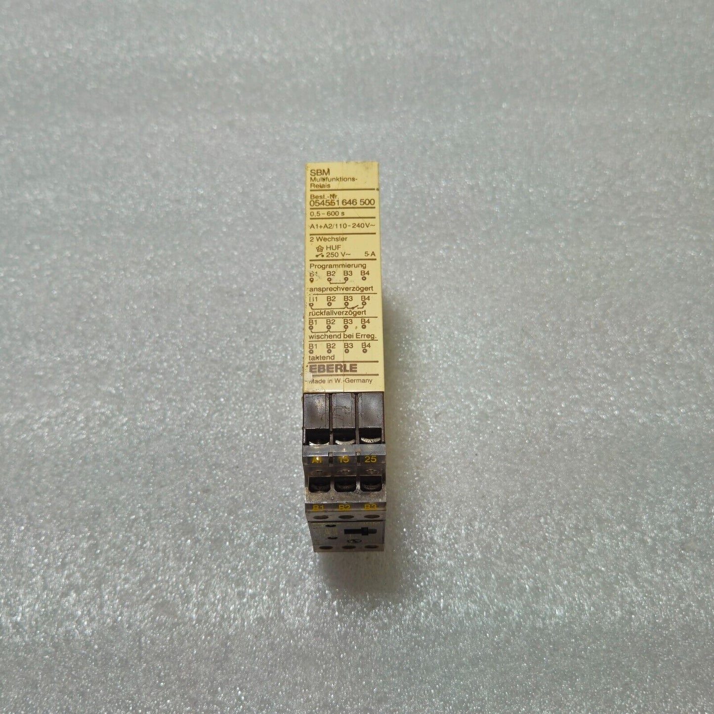 EBERLE SBM MULTIFUNCTION RELAY 054551 646 500 110-240V