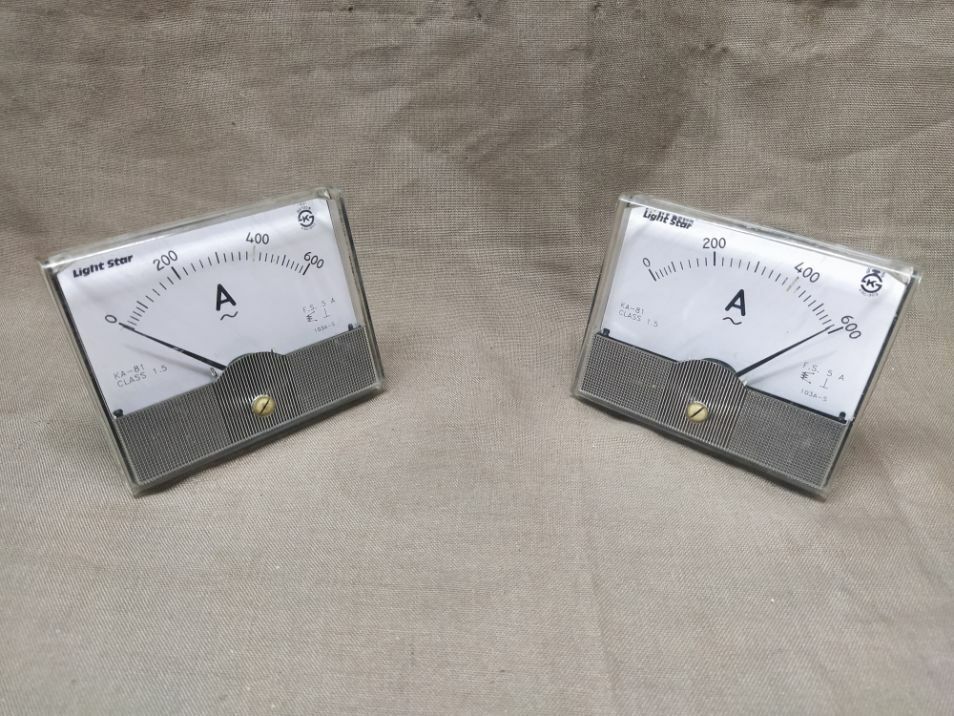 LIGHT STAR KA-81 AMMETER 103A-S 5A 0-600A