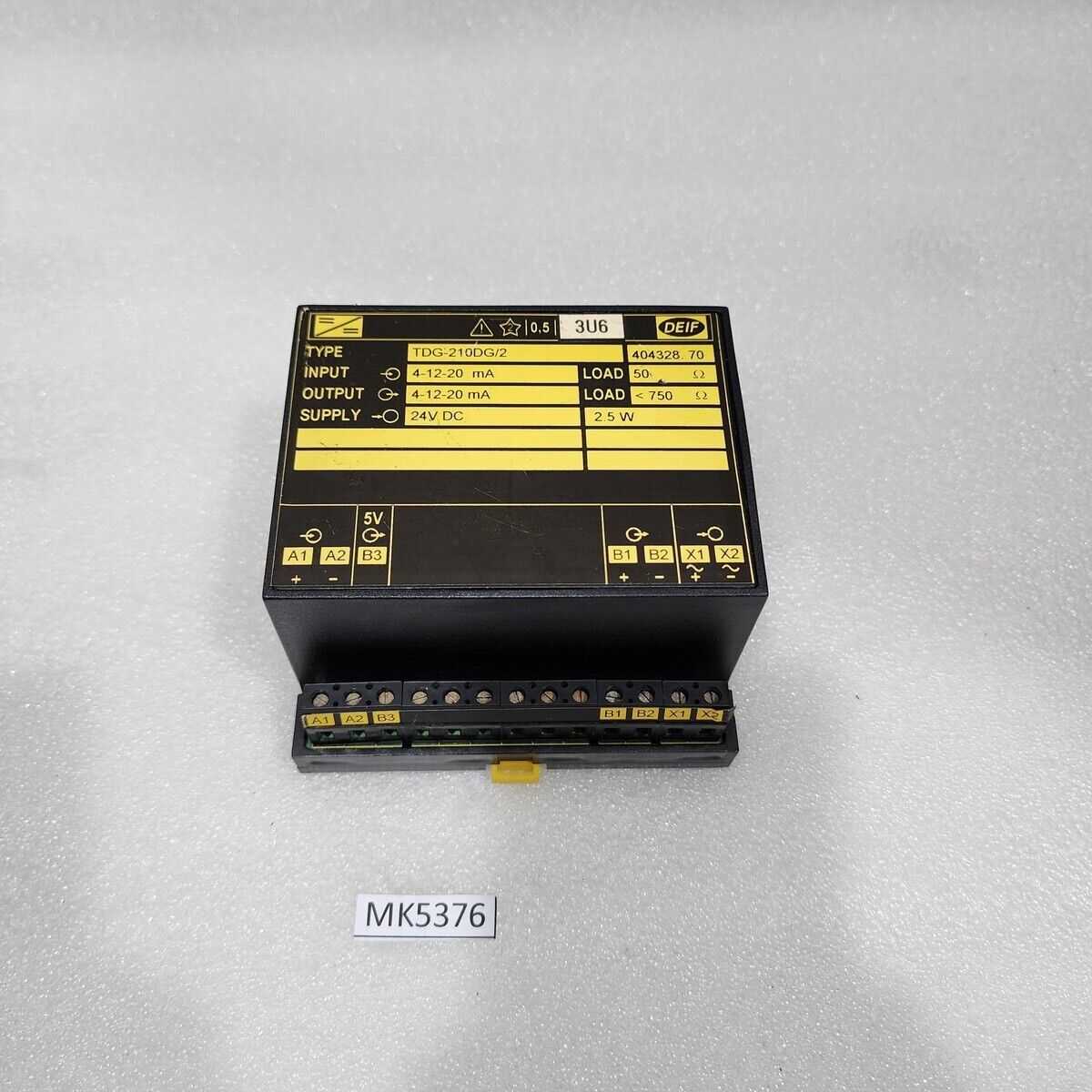 DEIF Tdg-210dg/2 Dc/Dc Isolierung Verstärker 404328.70 24VDC