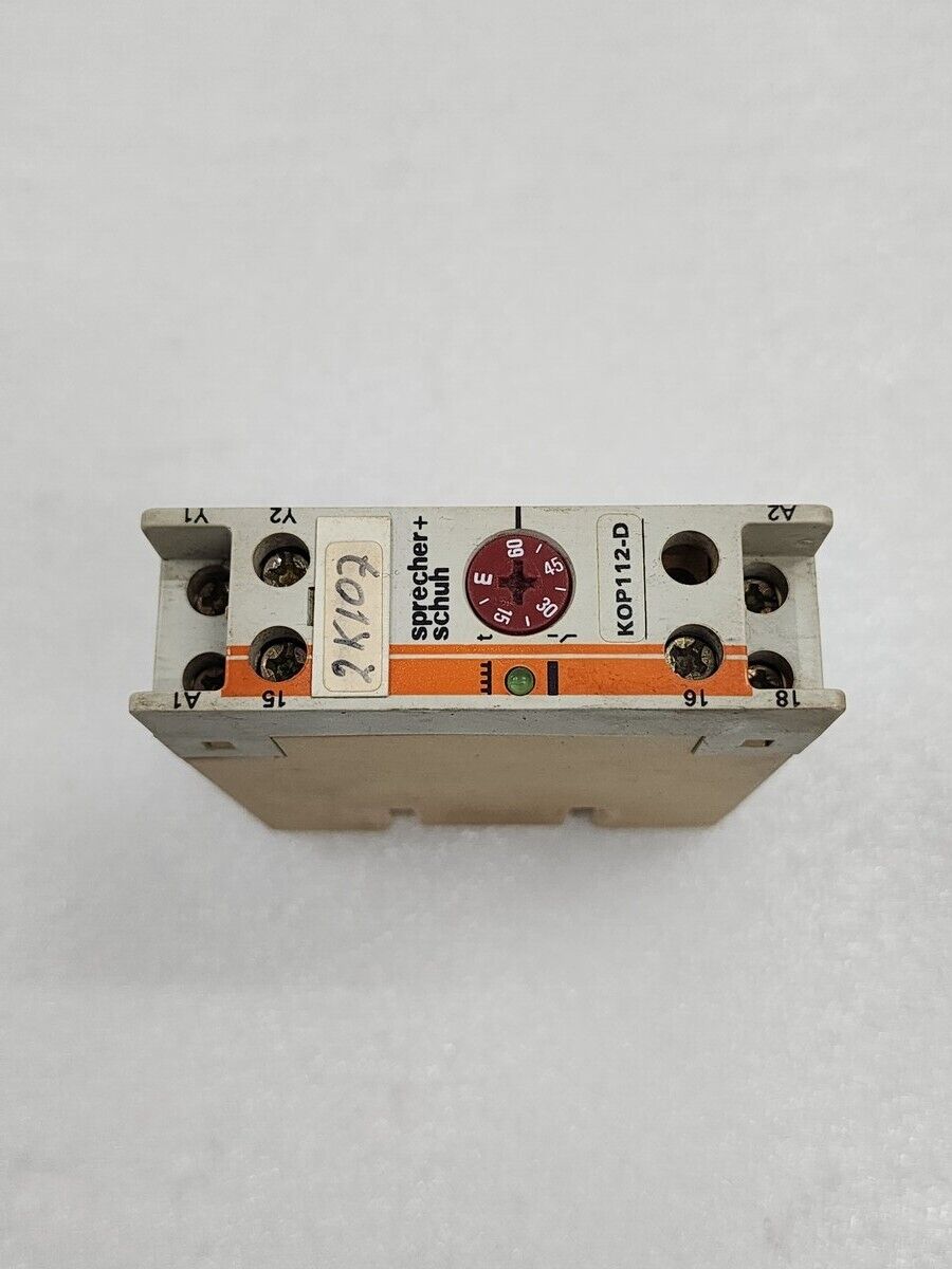 SPRECHER + SCHUH KOP112-D TIME DELAY RELAY 0194