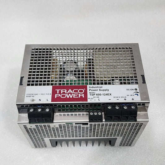 TRACO POWER TSP 600-124EX INDUSTRIAL POWER SUPPLY 24VDC 25A