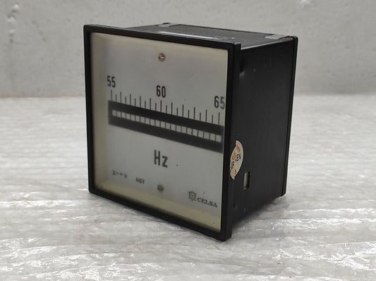 Celsa Frequency Counter Meter 440V 55-65 Hz
