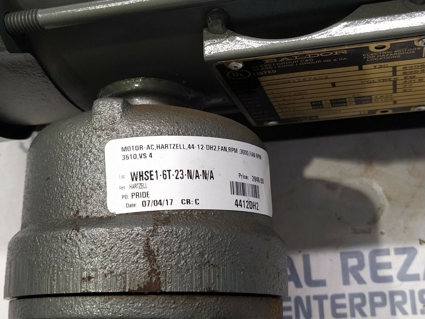 BALDOR 35X081Y474C2 ELECTRIC MOTOR 1-HP 3450-RPM 230/460V