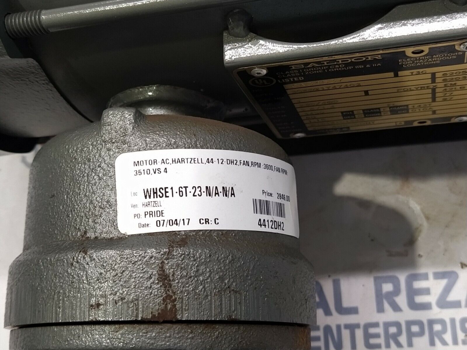 BALDOR 35X081Y474C2 ELECTRIC MOTOR 1-HP 3450-RPM 230/460V