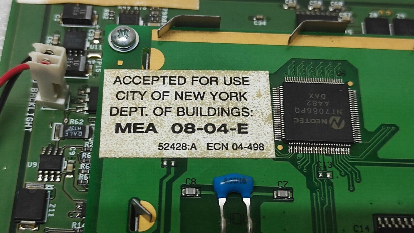 NOTIFIER LCD-160 PCA S635 FIRE ALARM LCD ANNUNCIATOR DISPLAY