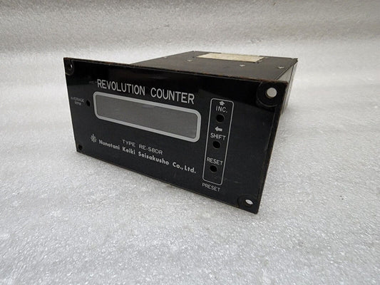 NUNOTANI KEIKI SEISAKUSHO RE-S8DR REVOLUTION COUNTER 24VDC