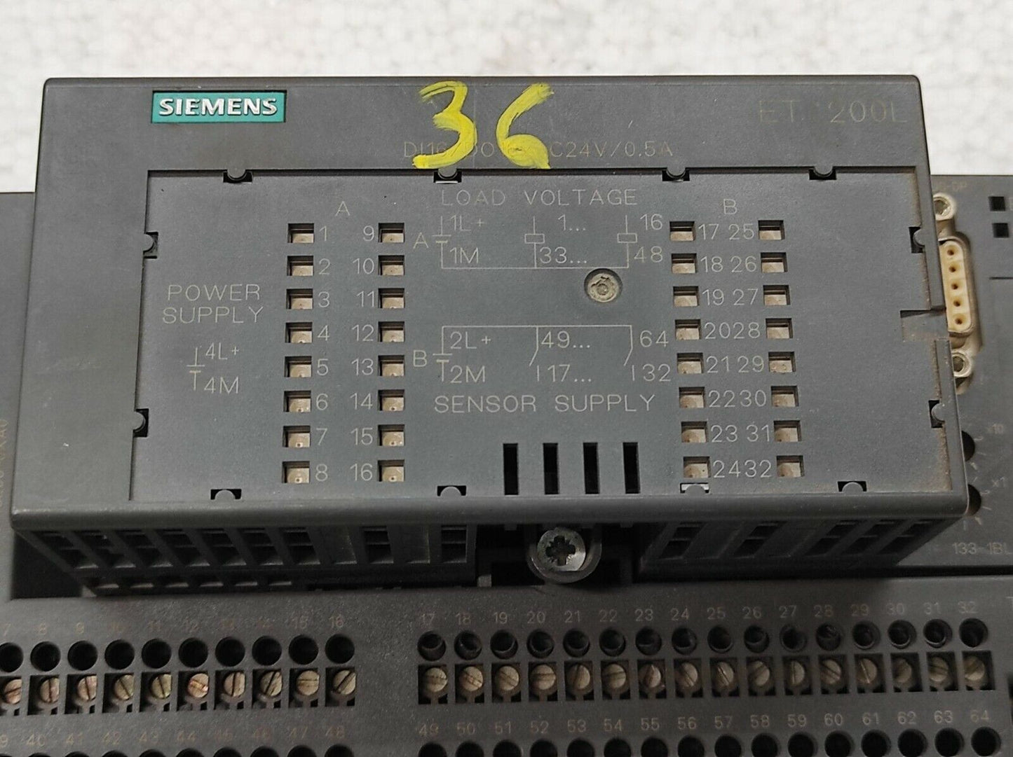 Siemens 6ES7 193-1CL00-0XA0 Terminal Block 6ES7 133-1BL01-0XB0 ET200L