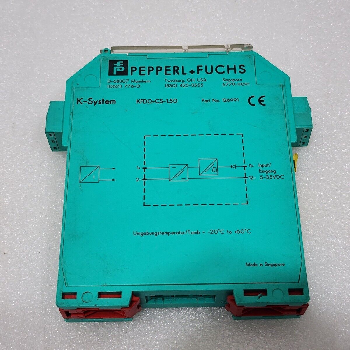 PEPPERL + FUCHS KFD0-CS-1.5O REPEATER 126991