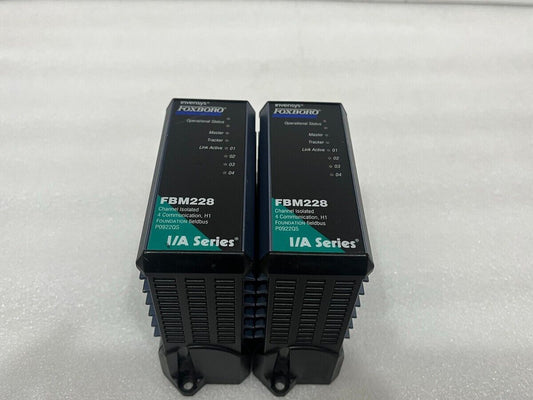 FOXBORO INVENSYS FBM228 4CH ISOLATED COMMUNICATION FIELDBUS MODULE P0922QS