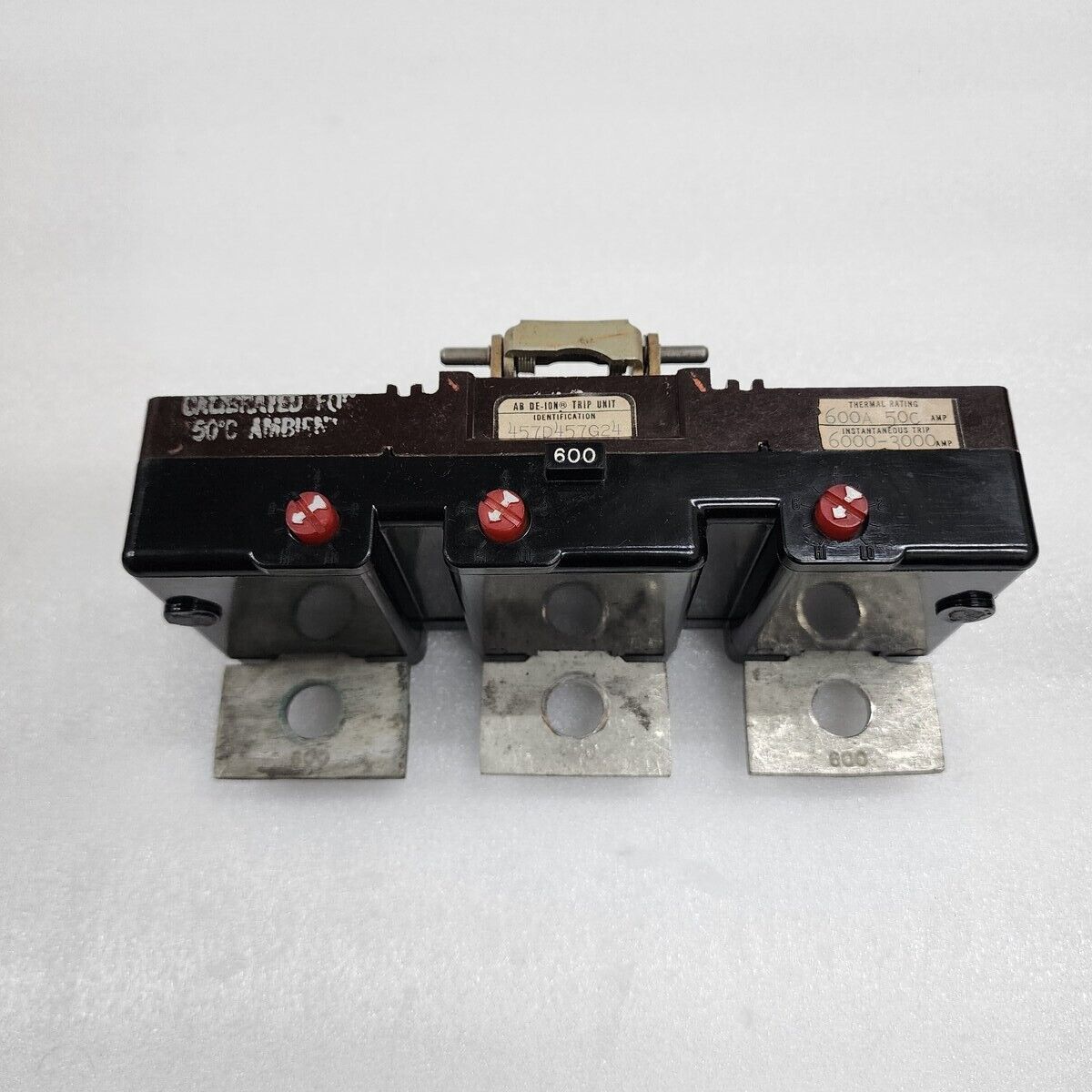 WESTINGHOUSE MA3600TV AB DE-ION TRIP UNIT 457D457G24 600A 3-POLES