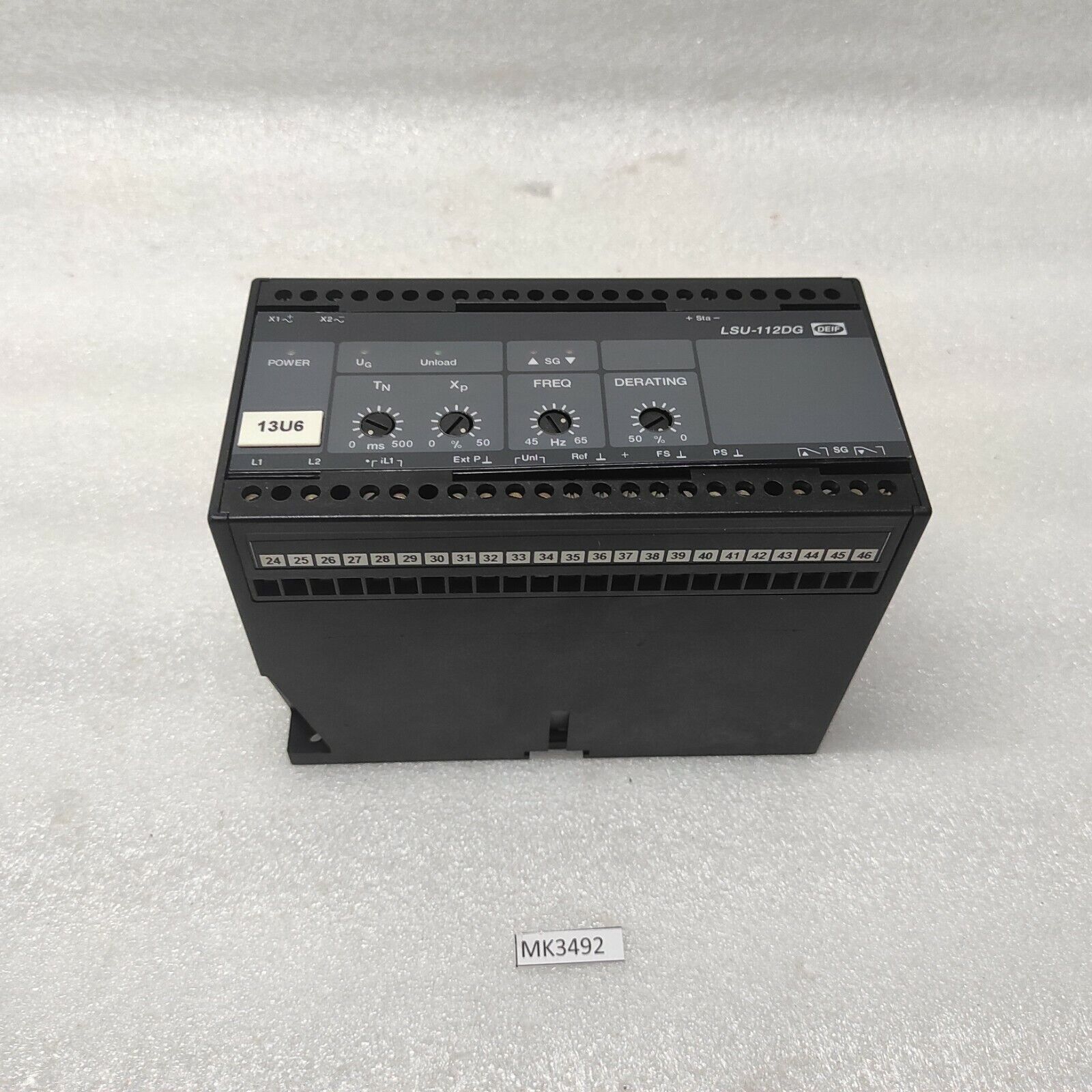 DEIF LSU-112DG LOAD SHARING PARALLELING SYNCHRONIZATION CONTROLLER UNIT 40000052