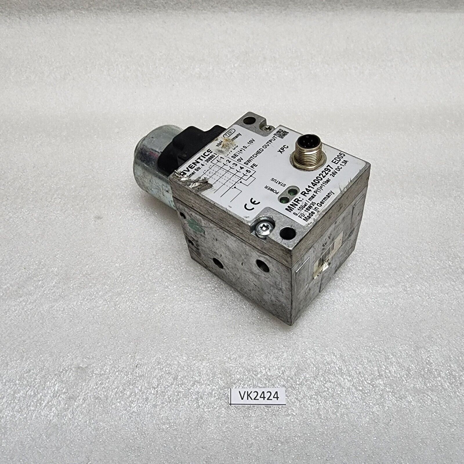 AVENTICS R414002297 PRESSURE REGULATOR ED05 24VDC