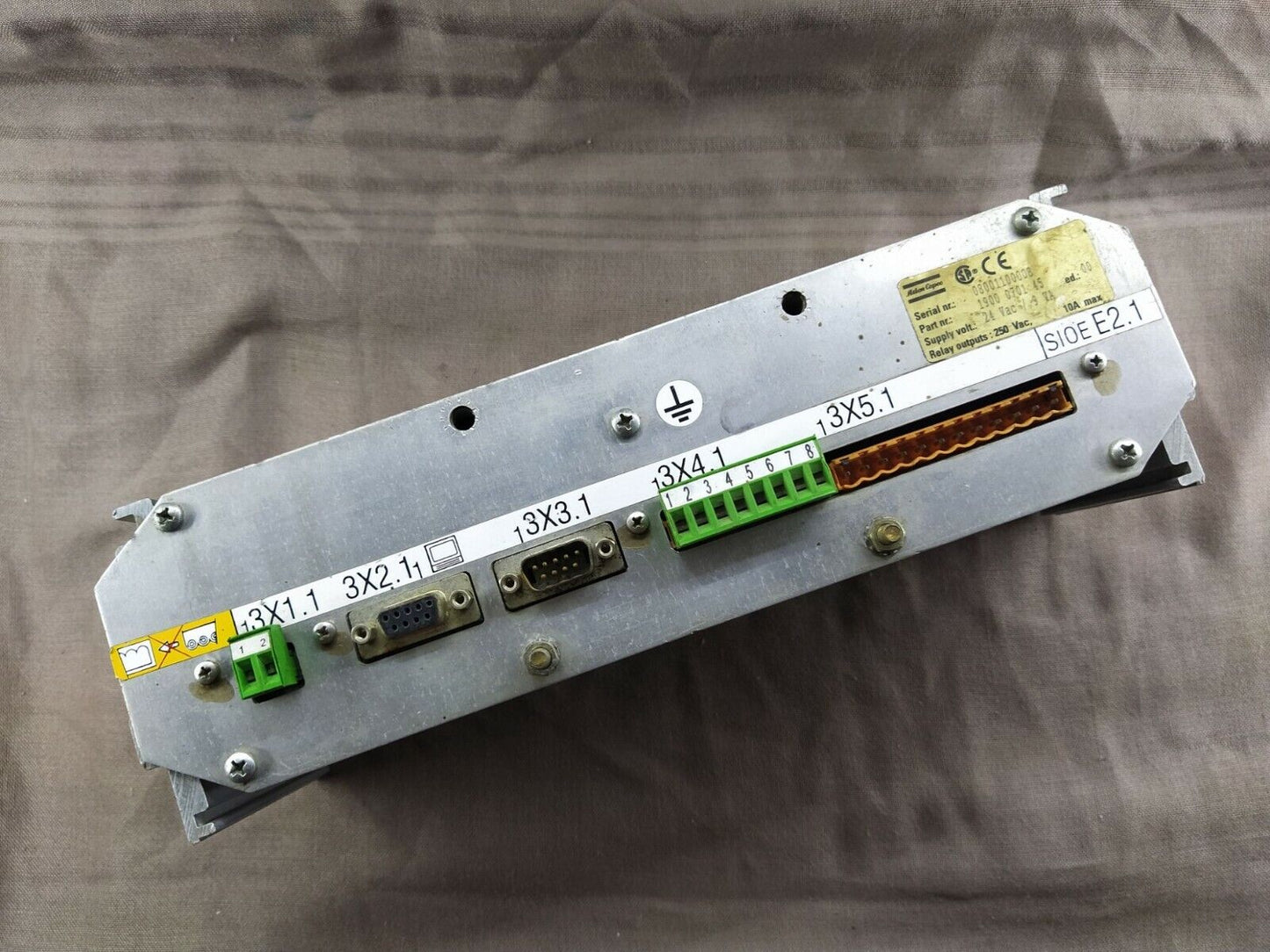 Atlas Copco 1900 0701 45 Input Output Module 24 VAC-9 VA 1900070145 I/O Module