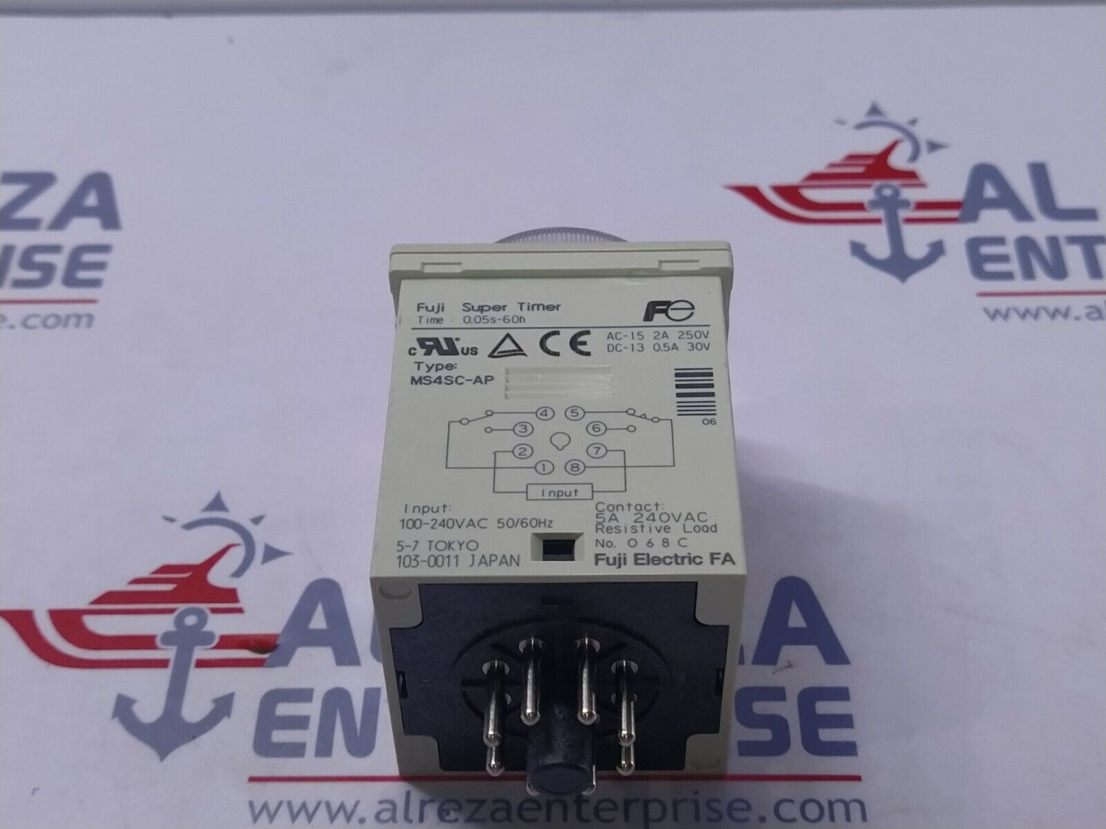 Fuji Electric MS4SC Super Timer MS4SC-AP 100-240VAC 0.6 SEC - 60 HOUR