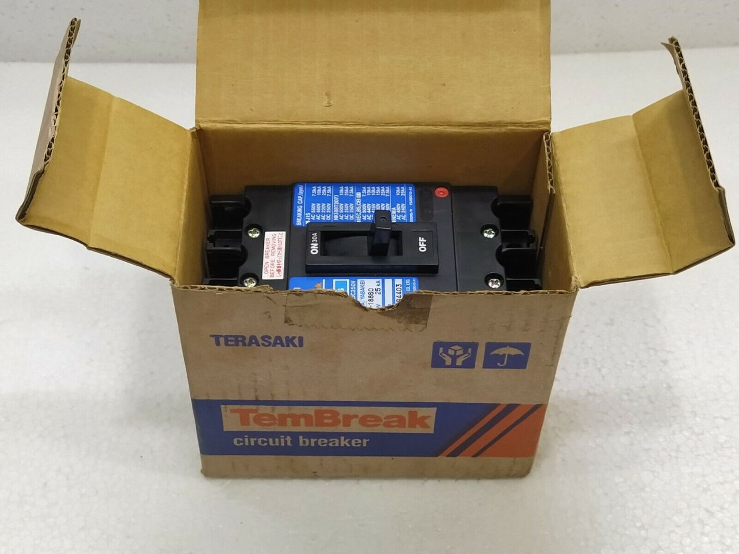 Terasaki TemBreak XS50NS Circuit Breaker 30A AC600V DC250V 3POLE