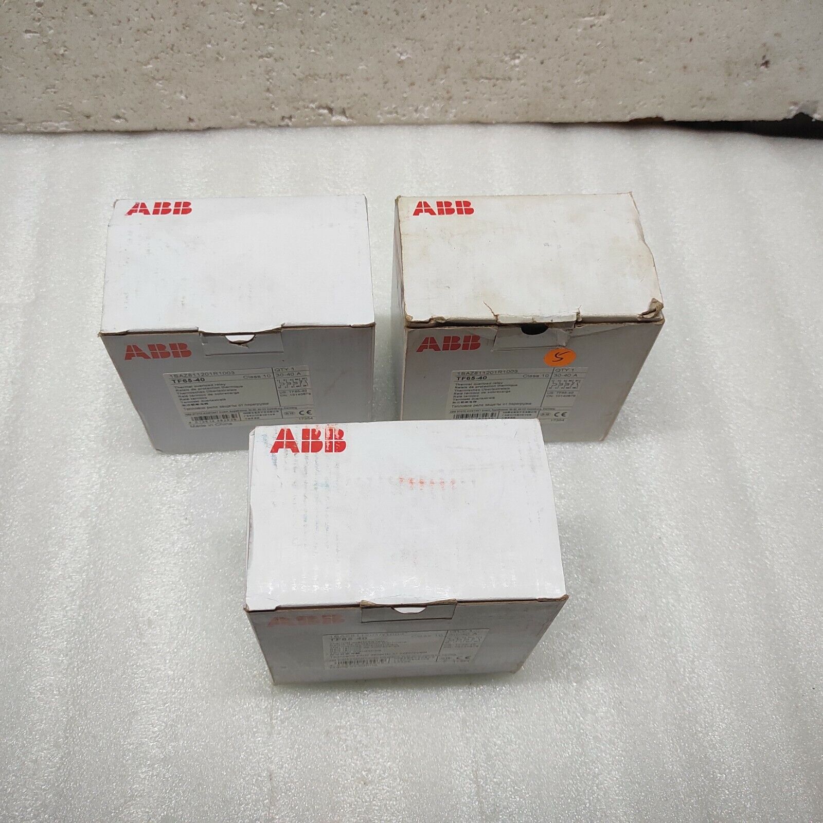 ABB TF65-40 THERMAL OVERLOAD RELAY 1SAZ811201R1003 30-40 A