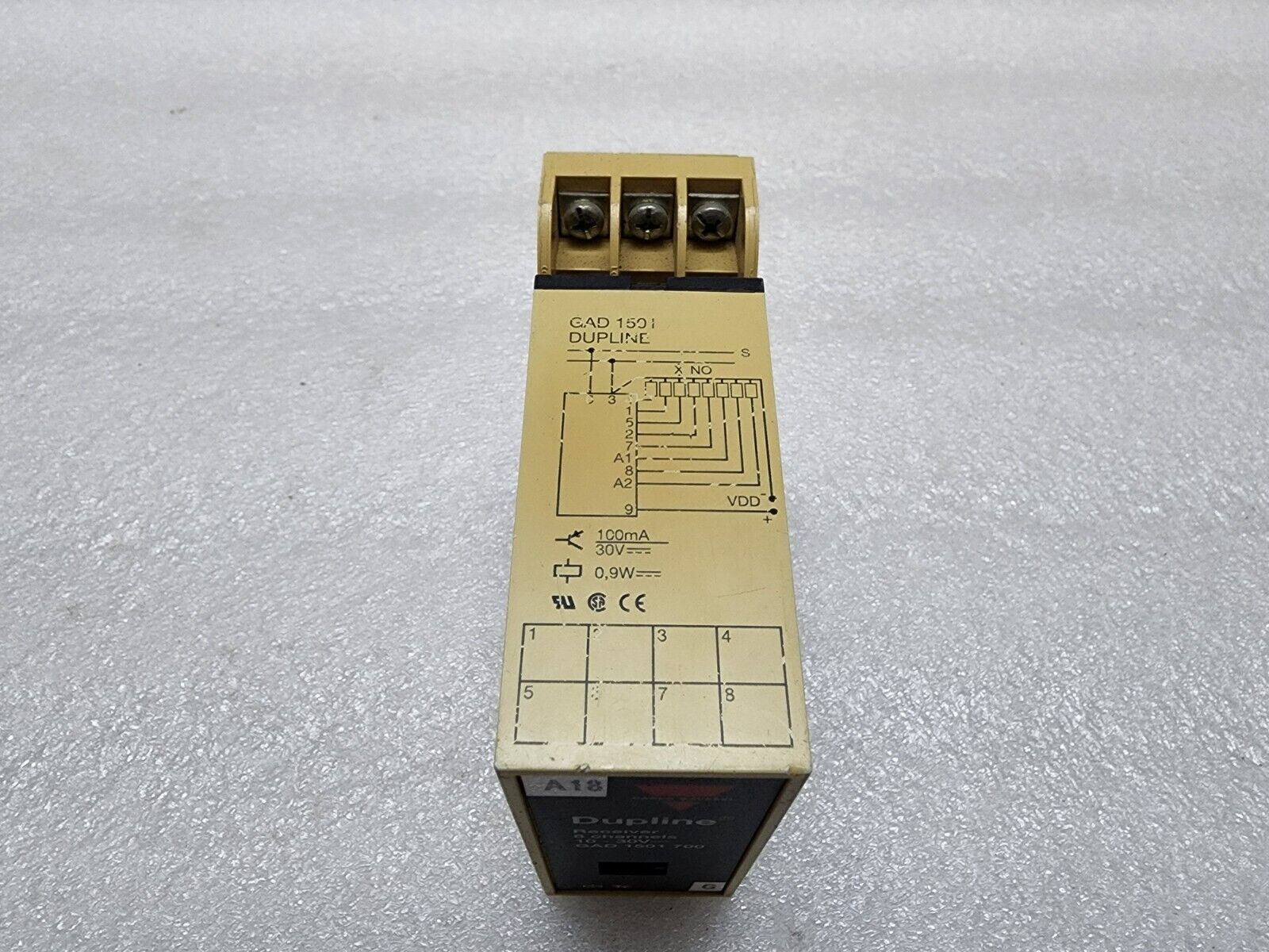 CARLO GAVAZZI GAD1501700 8-CH RECEIVER 10-30VDC