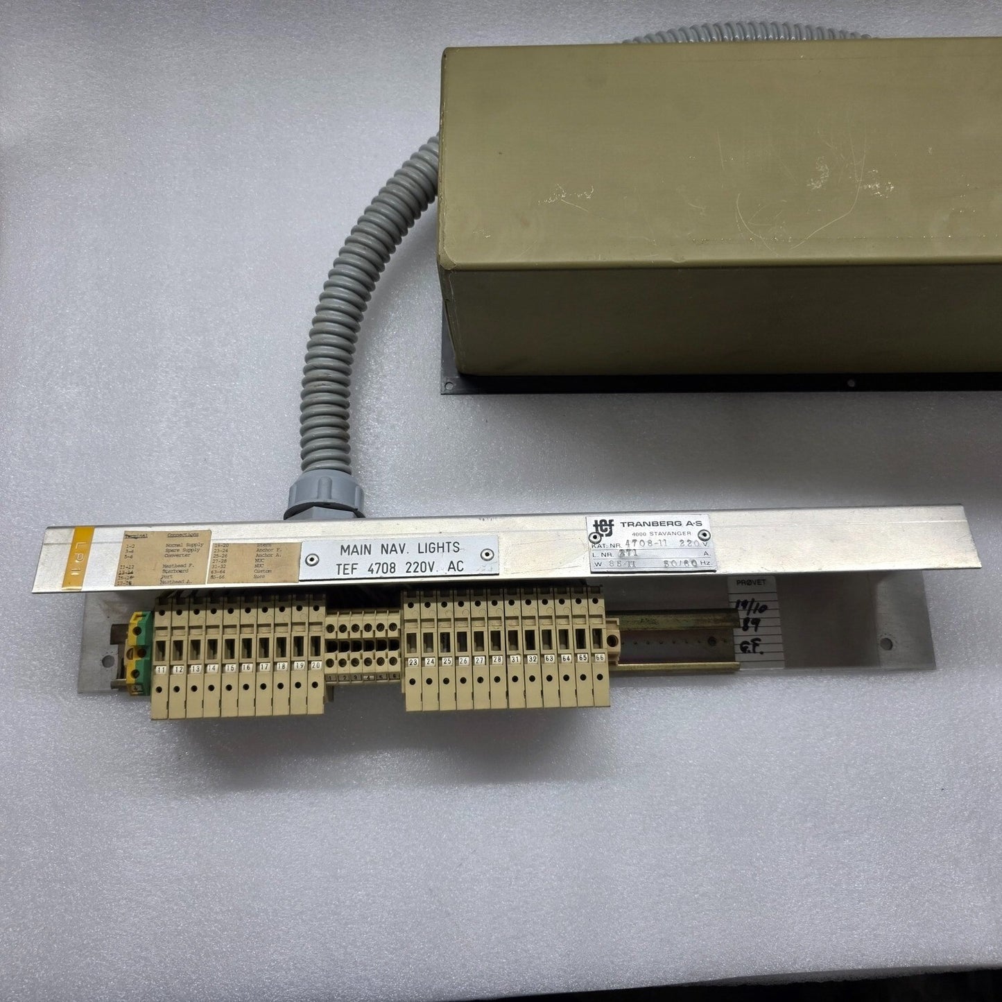 TRANSBERG TEF 4708 CONTROL PANEL MAIN LANTERNS