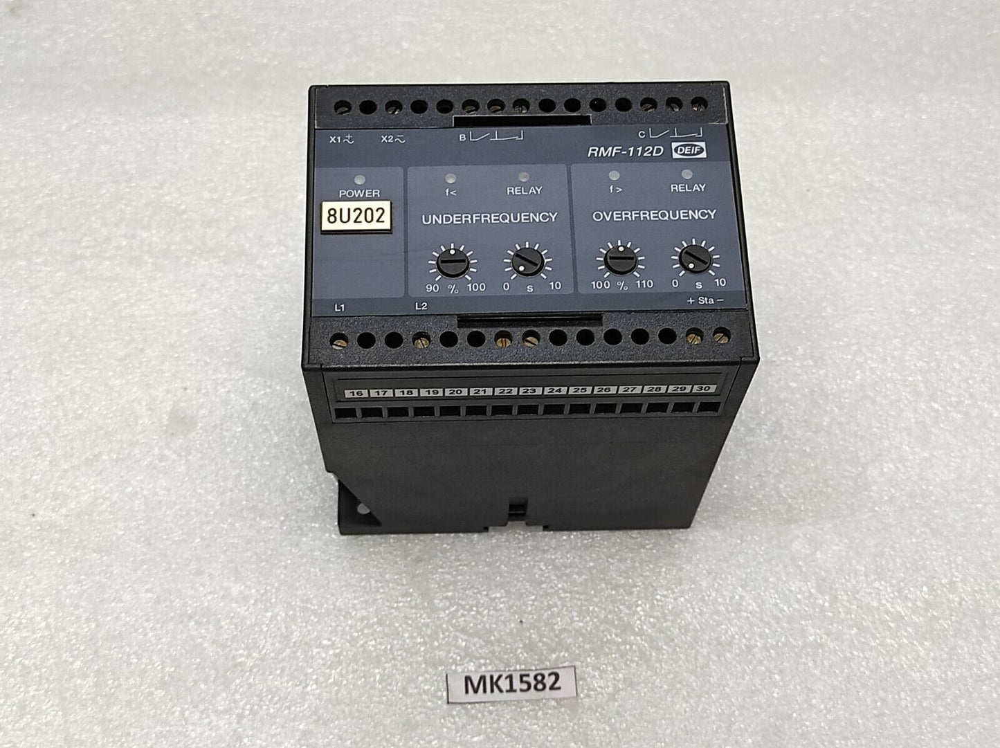 DEIF RMF-112D FREQUENCY RELAY 408200.60 440V AC