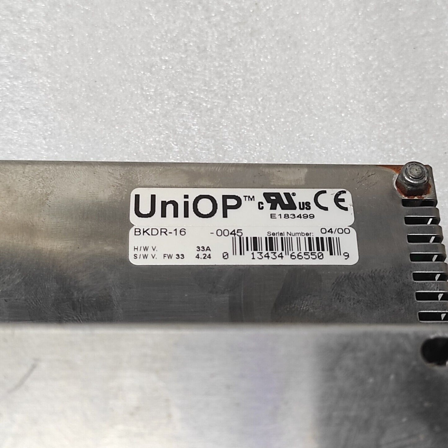 UNIOP BKDR-16-0045 OPERATOR INTERFACE DISPLAY