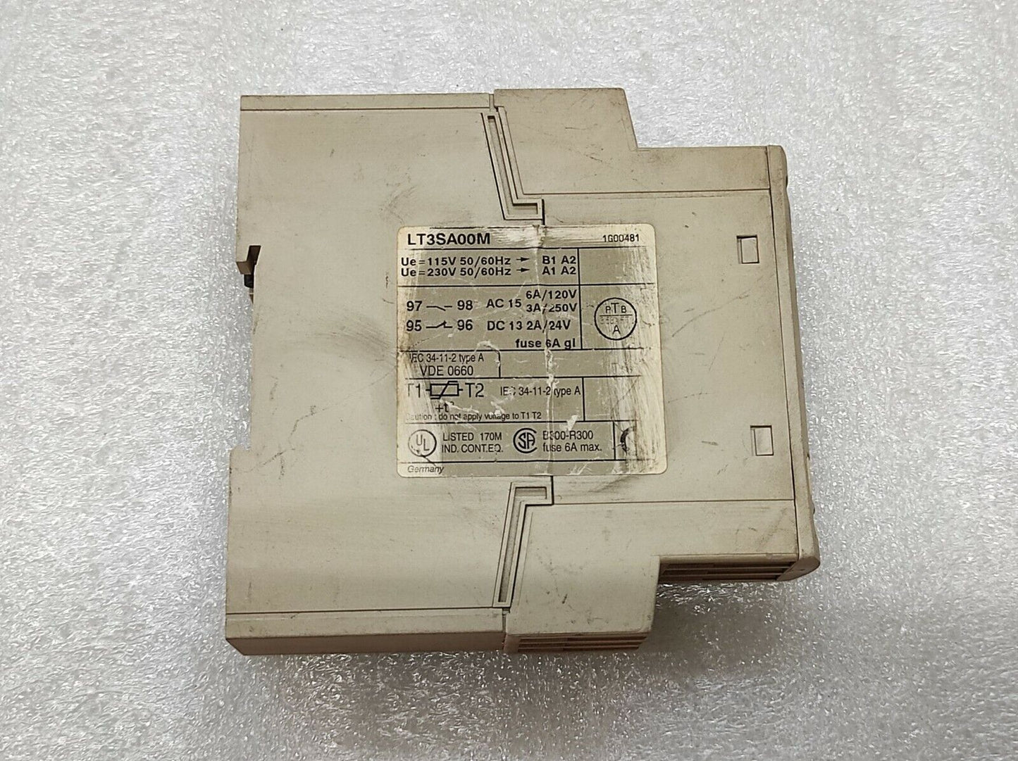 TELEMECANIQUE LT3SA00M PTC PROBE RELAY 115V/230V