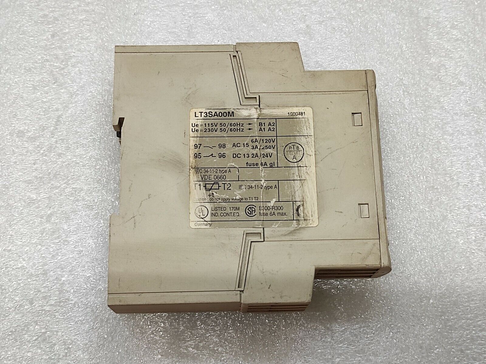 TELEMECANIQUE LT3SA00M PTC PROBE RELAY 115V/230V