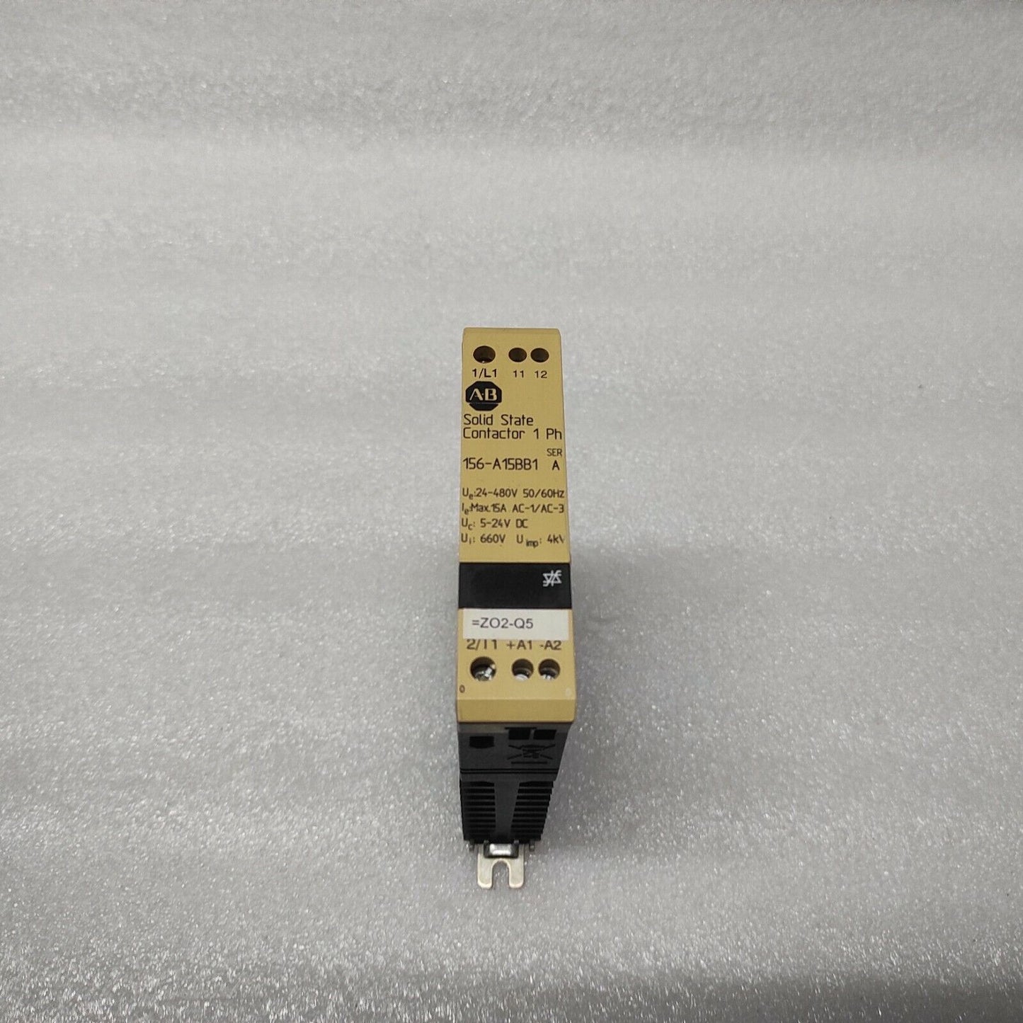 ALLEN BRADLEY CAT 156-A15BB1 1-PH SOLID STATE CONTACTOR 24-480V