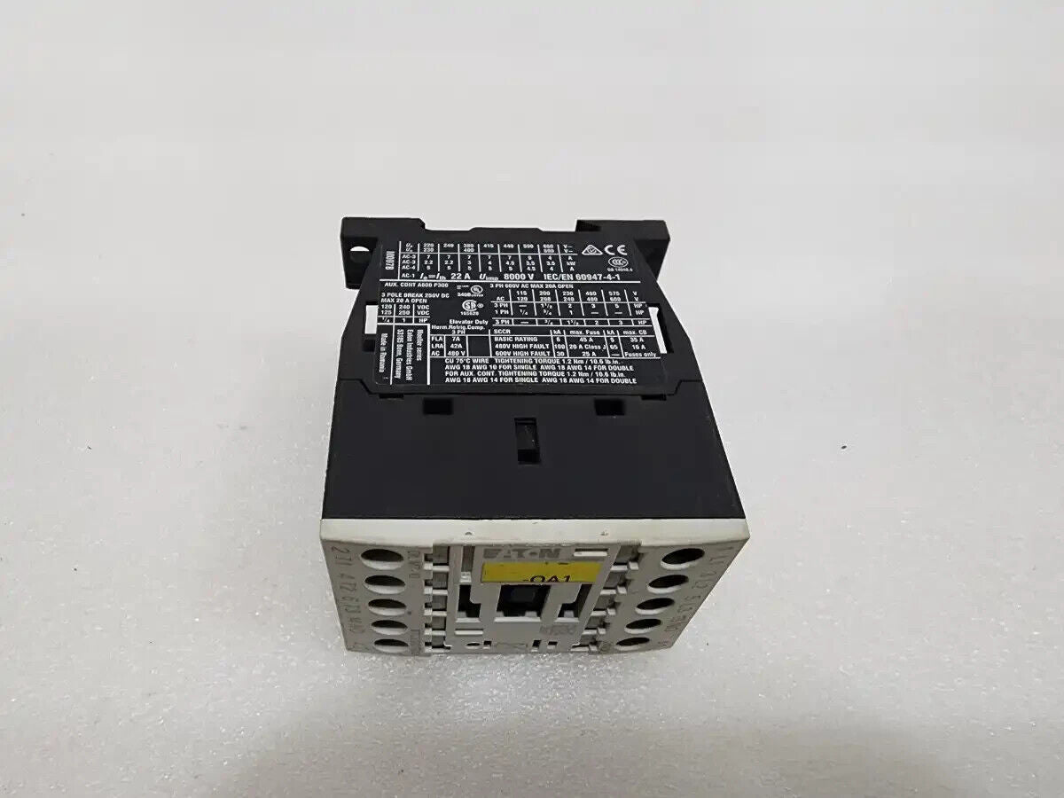 EATON DIL M7-10 MAGNETIC CONTACTOR XTCE007B10 24VDC
