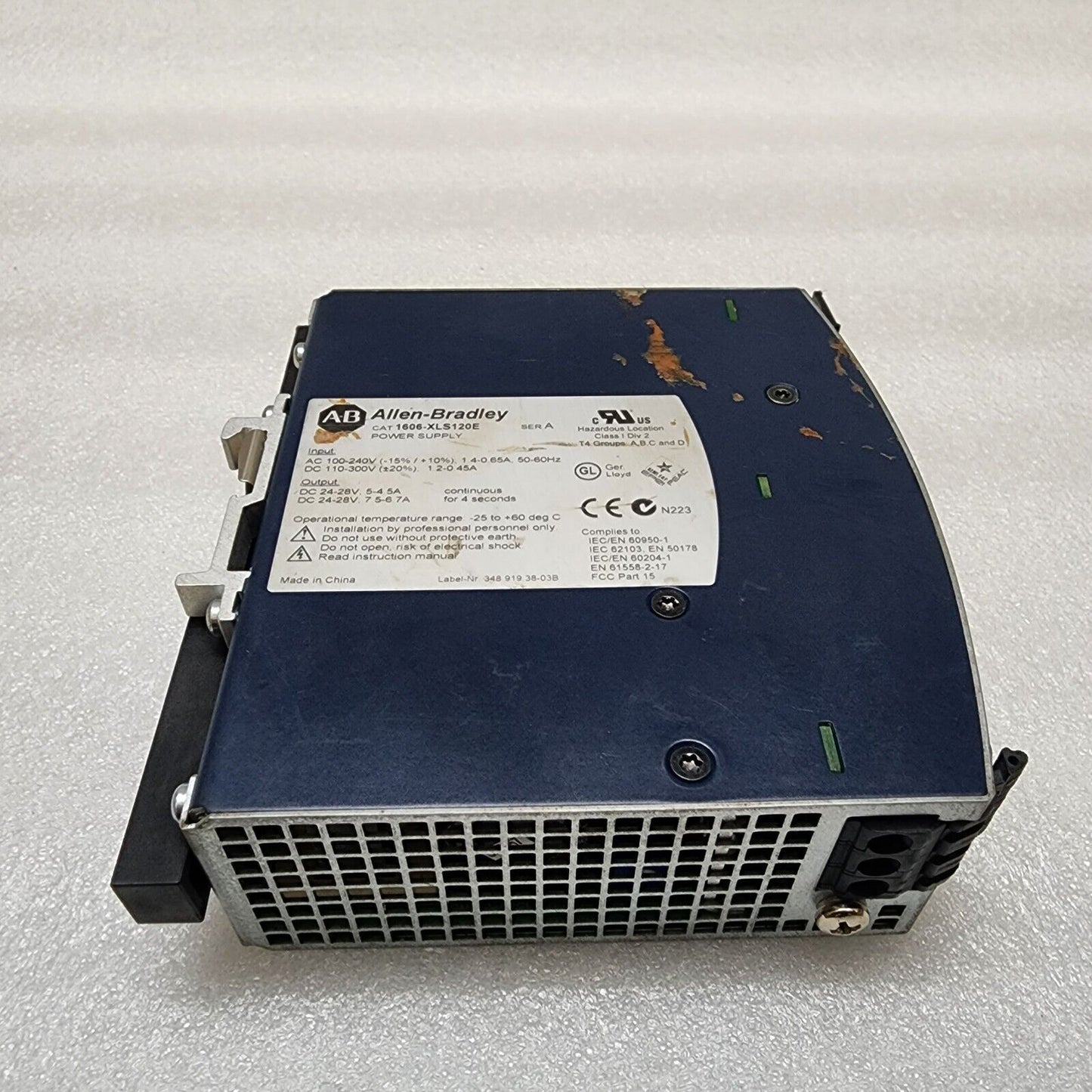 ALLEN BRADLEY 1606-XLS120E POWER SUPPLY 24VDC 5-7A