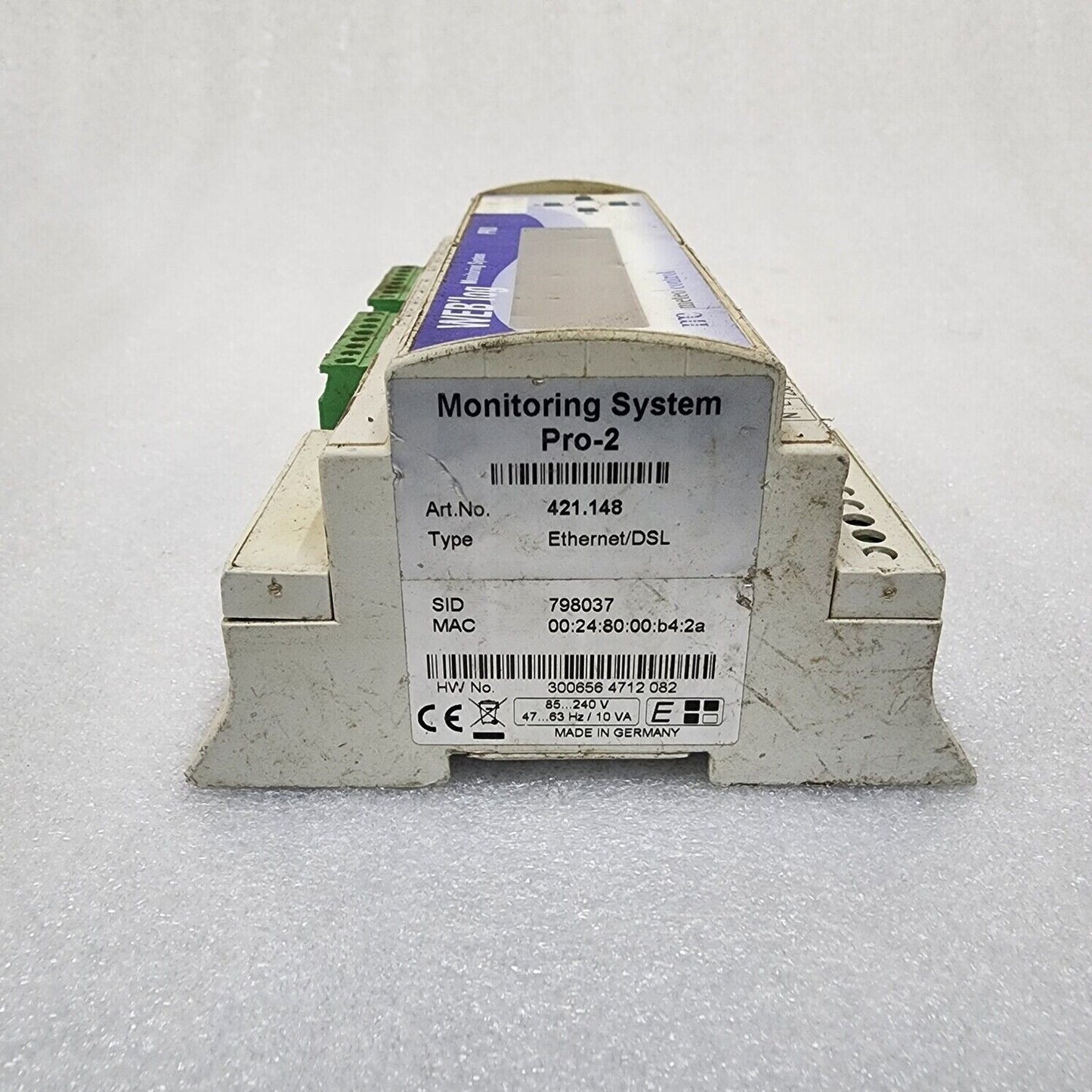 MATEO CONTROL WEBLOG PRO-2 MONITORING SYSTEM 421.148 ETHERNET/DSL 110-230V