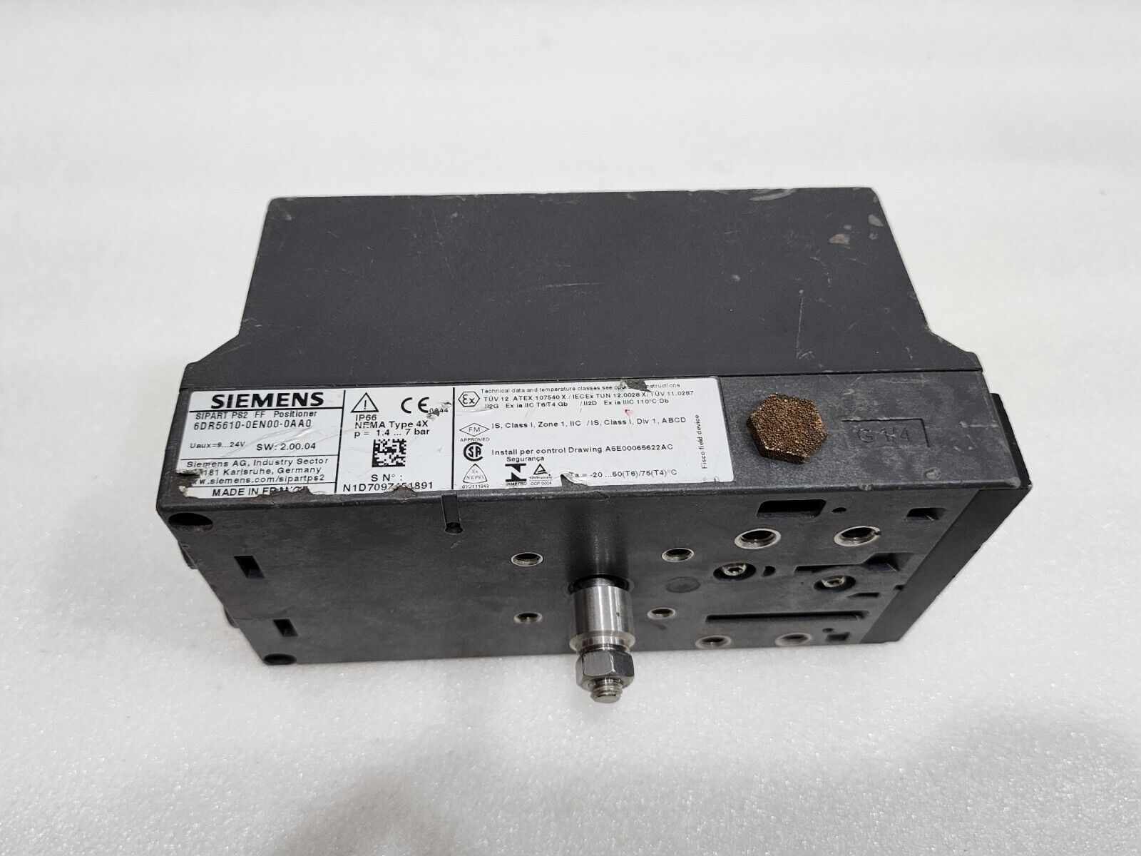 SIEMENS 6DR5610-0EN00-0AA0 SIPART PS2 FF POSITIONER 9-24V