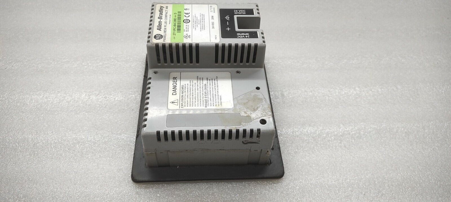 ALLEN BRADLEY PANELVIEW PLUS 400 CAT 2711PC-B4C20D 24VDC BODY BROKEN