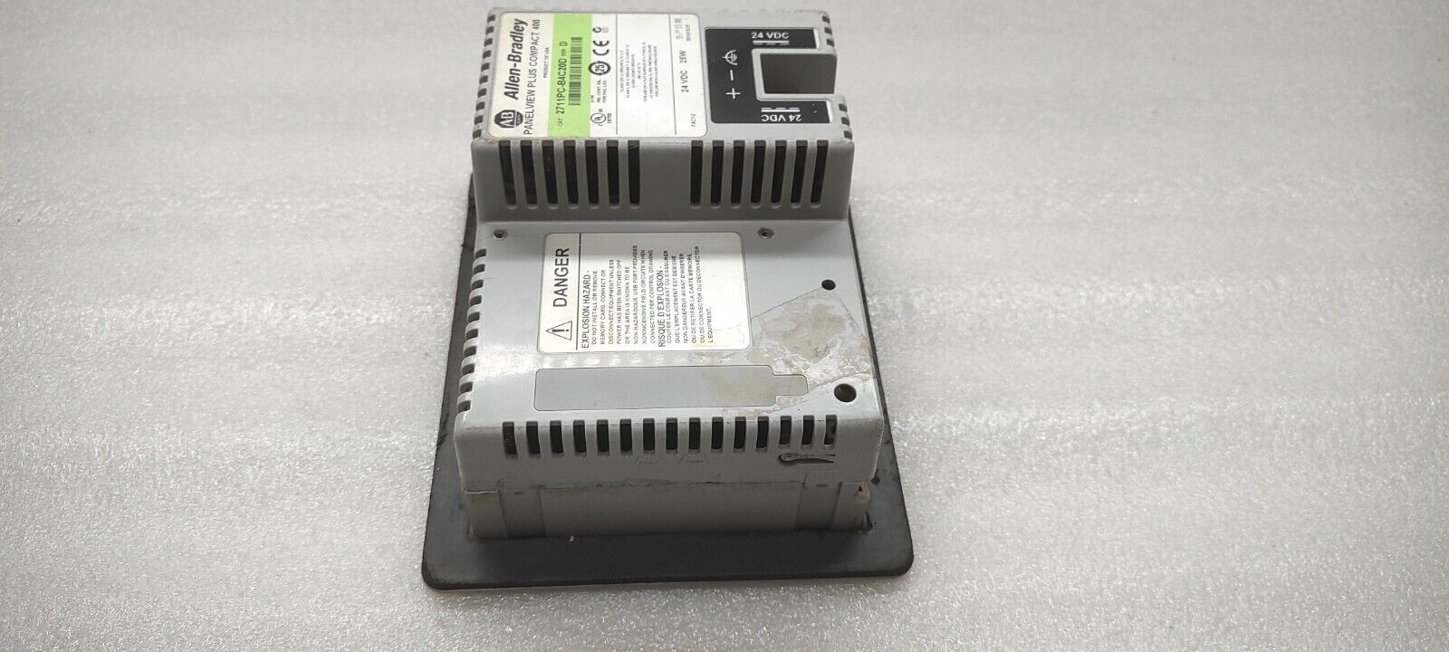 ALLEN BRADLEY PANELVIEW PLUS 400 CAT 2711PC-B4C20D 24VDC BODY BROKEN