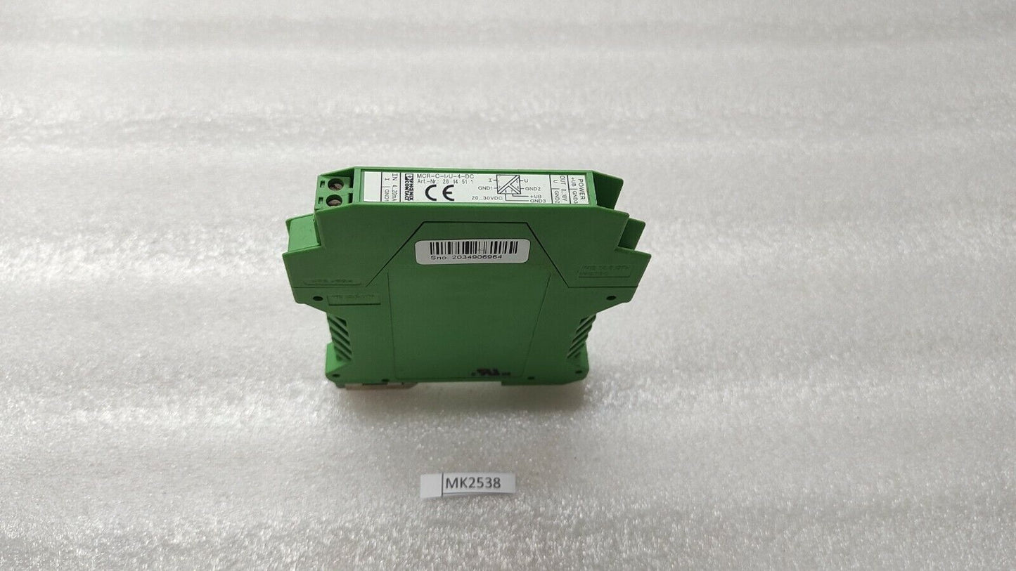 PHOENIX CONTACT MCR-C-I/U-4-DC SIGNAL CONDITIONER 2814511