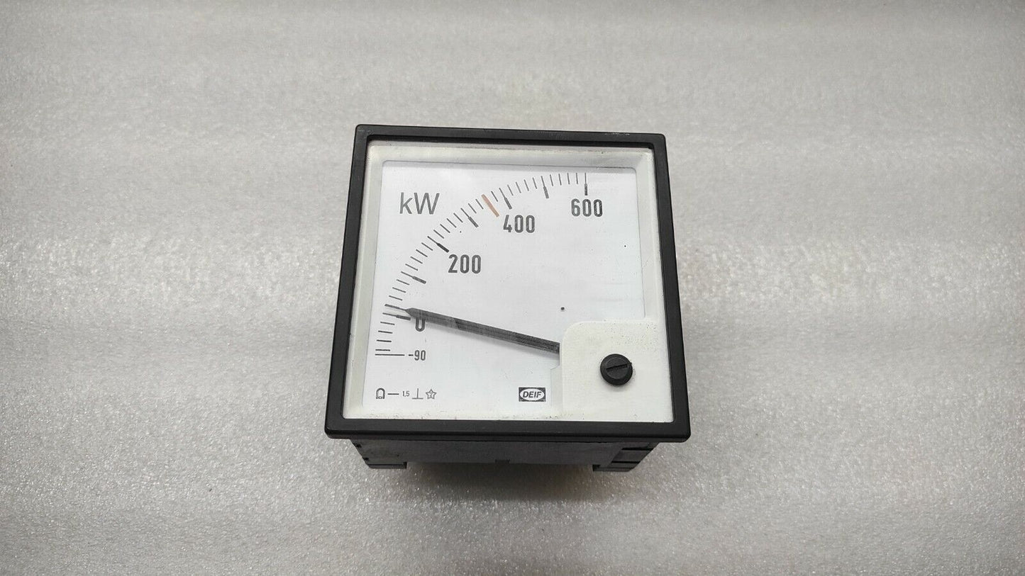DEIF KW METER 100036913.20 KILOWATT METER 115VAC 750/5A