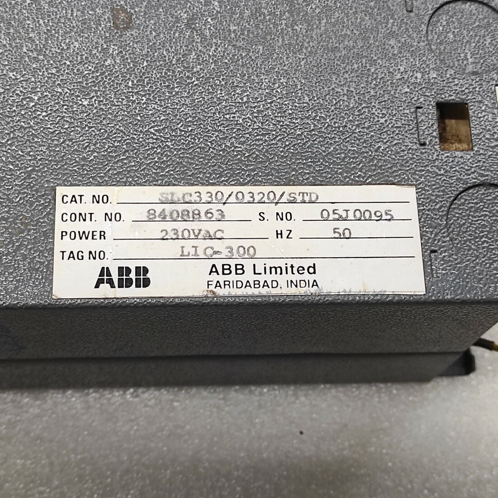 ABB SLC 330 8408863 SLC330/0320/STD 230VAC