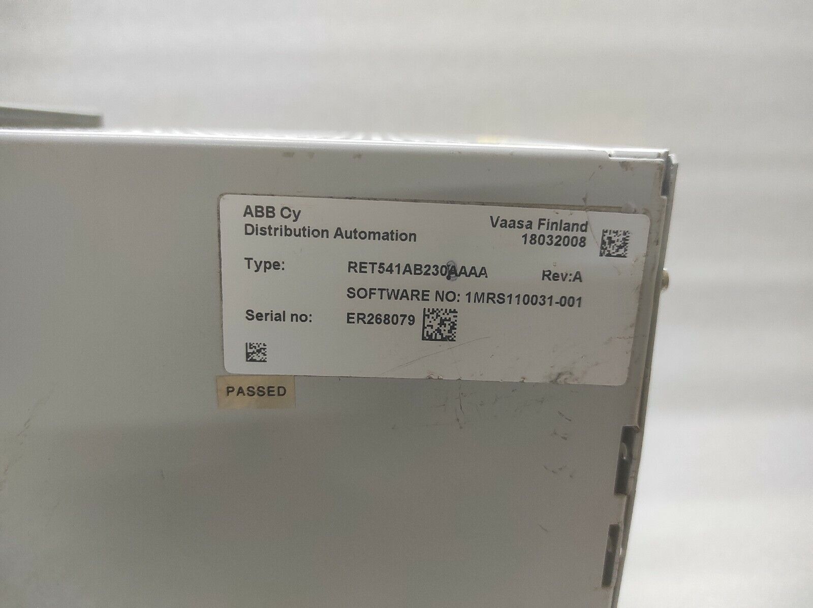 ABB RET541 TRANSFORMER TERMINAL