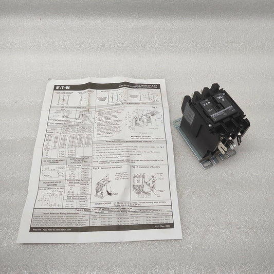 EATON C25DNG330 MAGNETIC CONTACTOR COIL VOLTAGE 24VAC