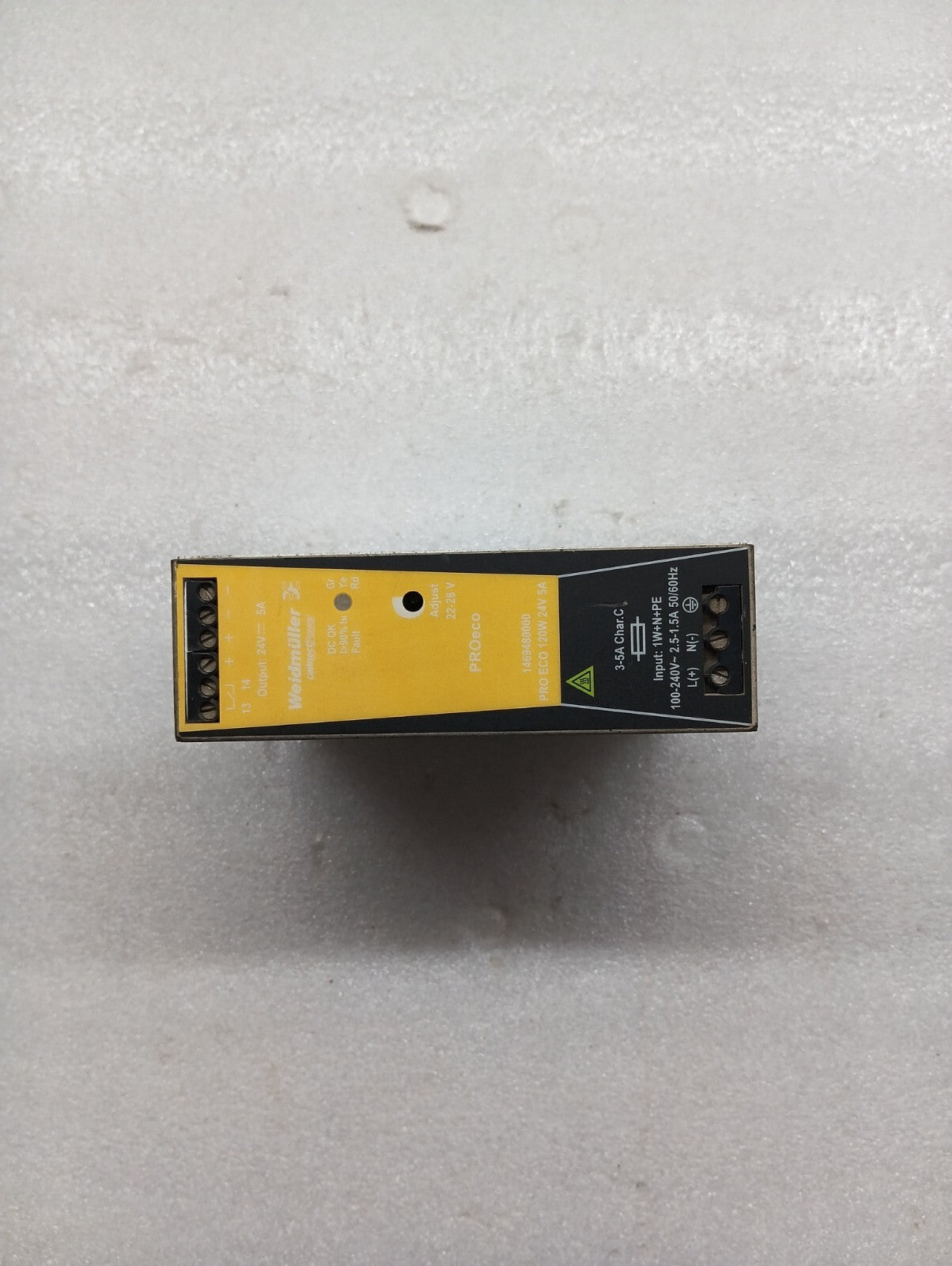 WEIDMULLER PRO ECO 120W 24V 5A POWER SUPPLY 1469480000