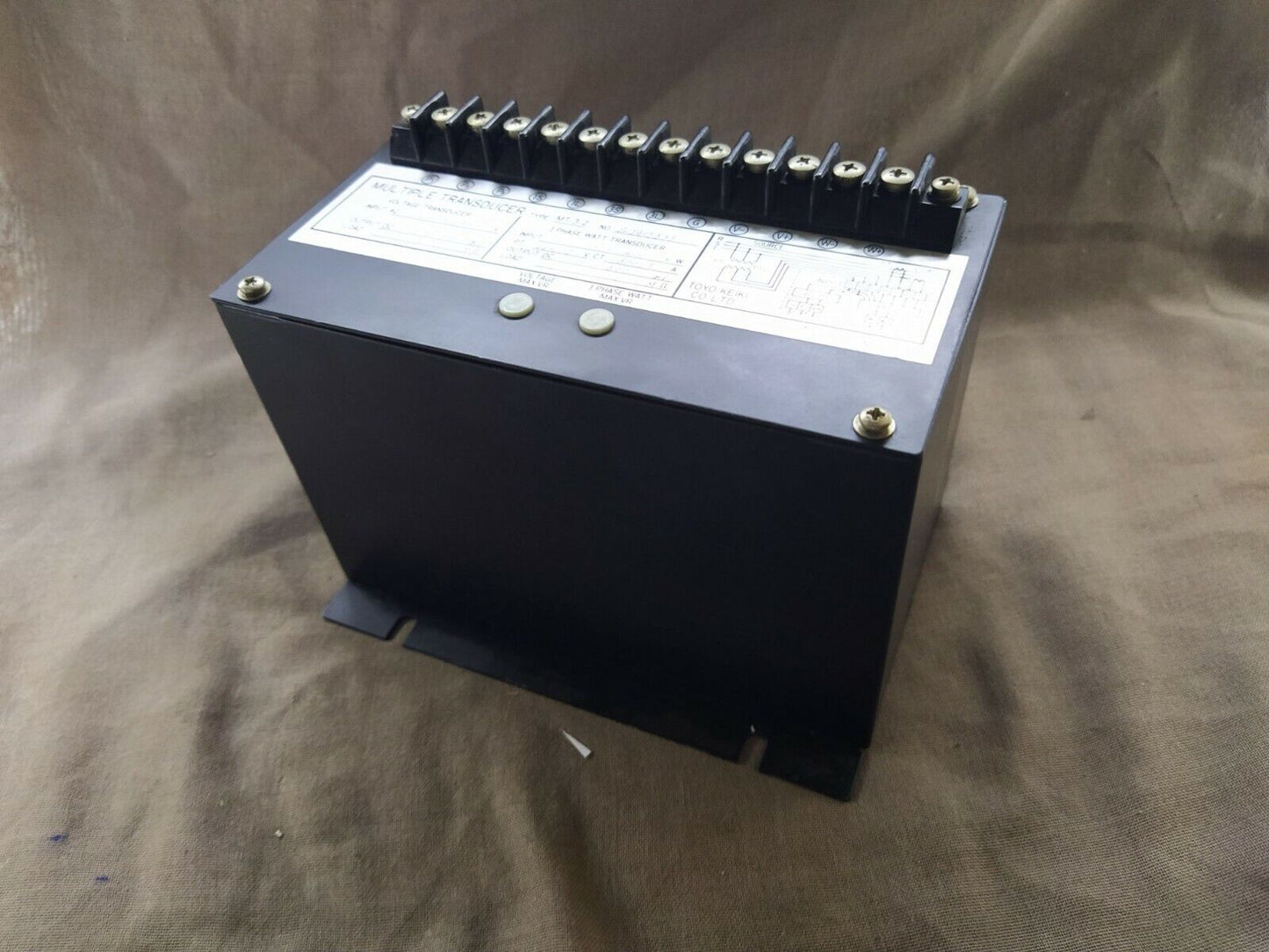 Toyo Keiki MT-3-2 3-Phase Watt Transducer Multiple Transducer