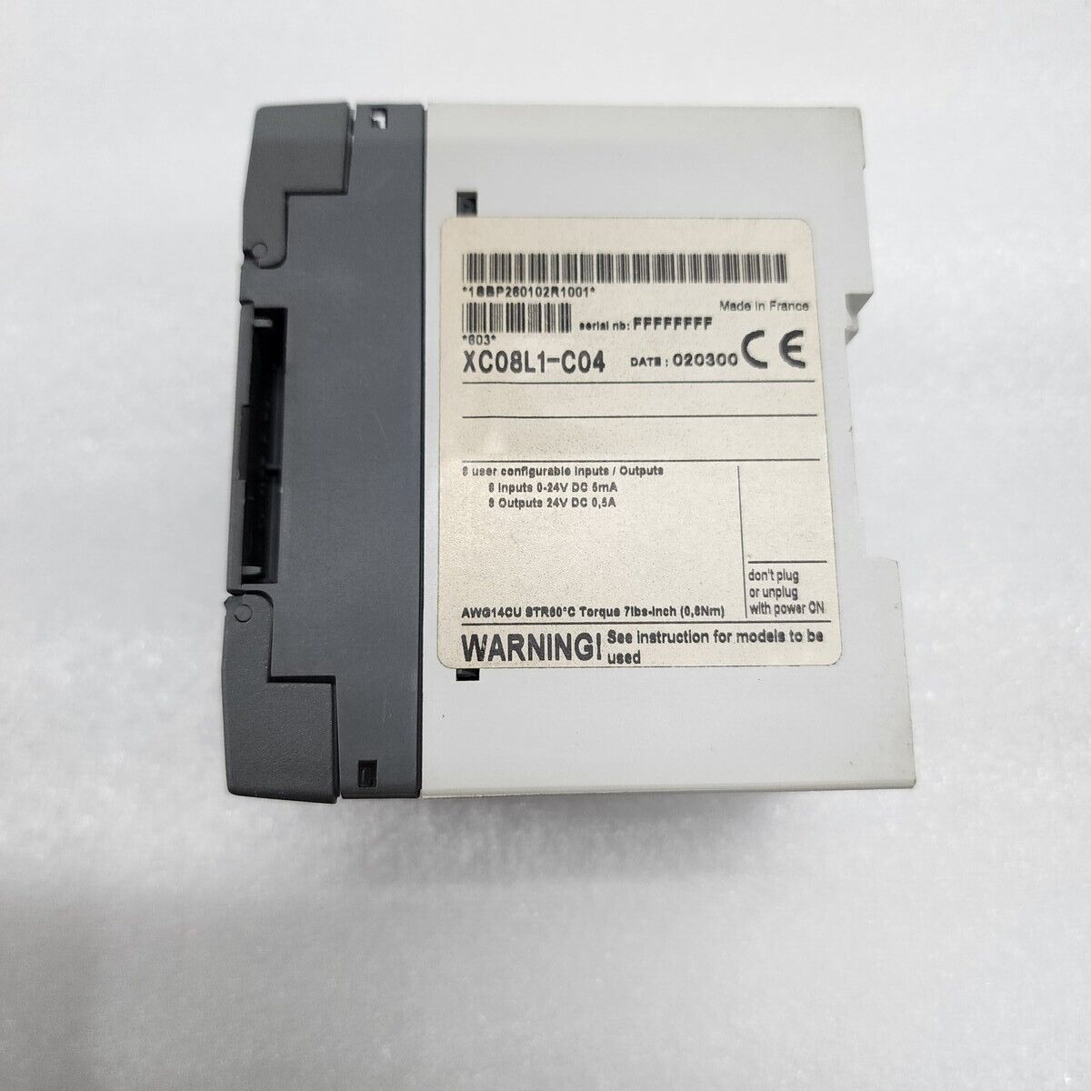 ABB XC08L1-C04 DIGITAL I/O EXTENSION UNIT 1SBP260102R1001