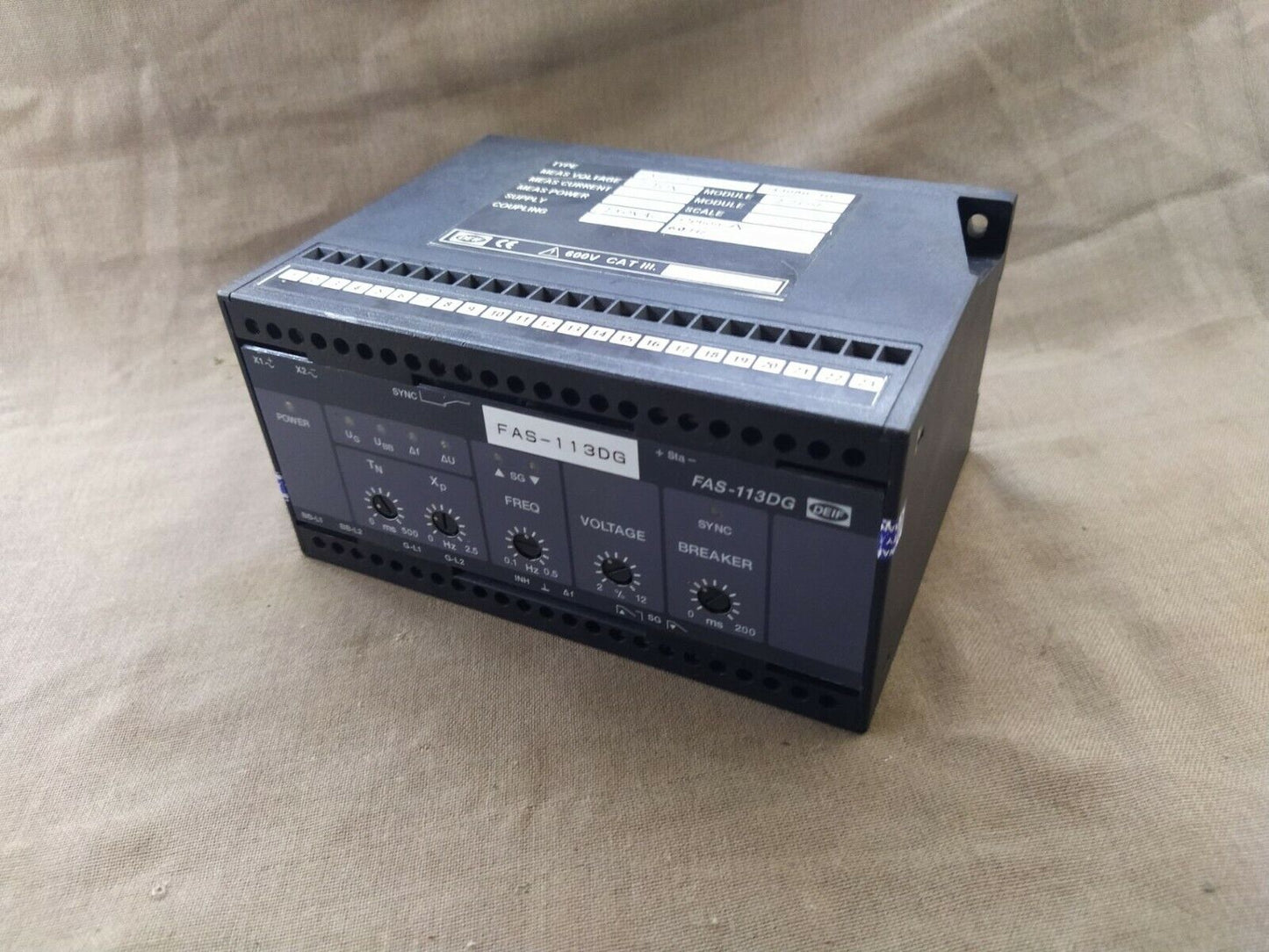 Deif FAS-113DG Synchronisation & Circuit Breaker Closing 243989.10 220V AC