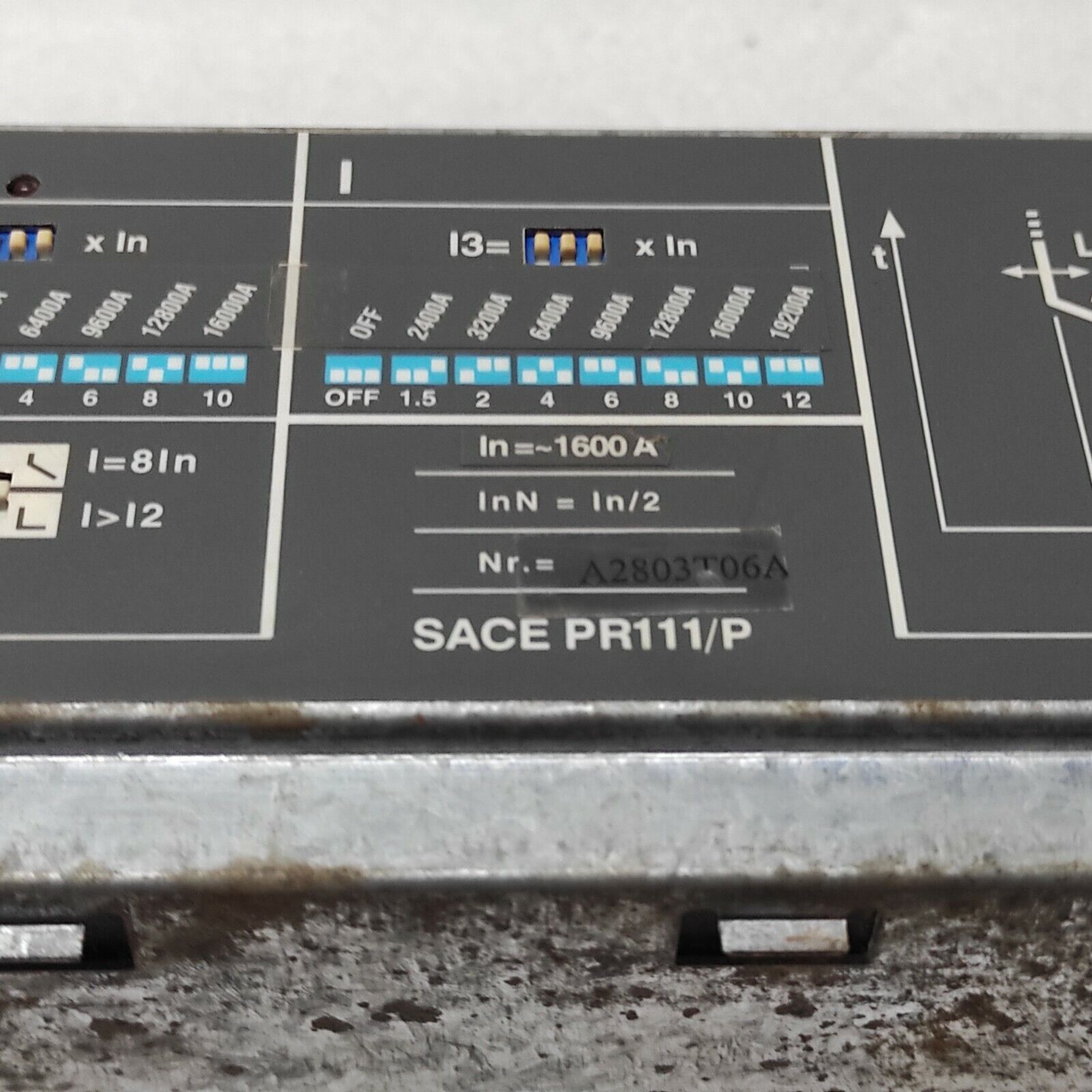 ABB SACE PR111/P LSIG TRIP UNIT 1600A