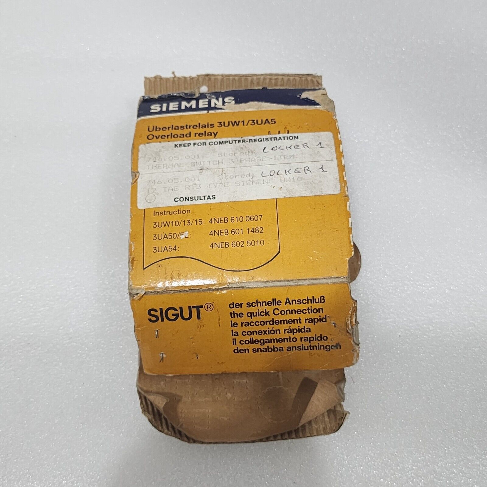 SIEMENS 3UW10 01-1C THERMAL OVERLOAD RELAY 1.6-2.5A