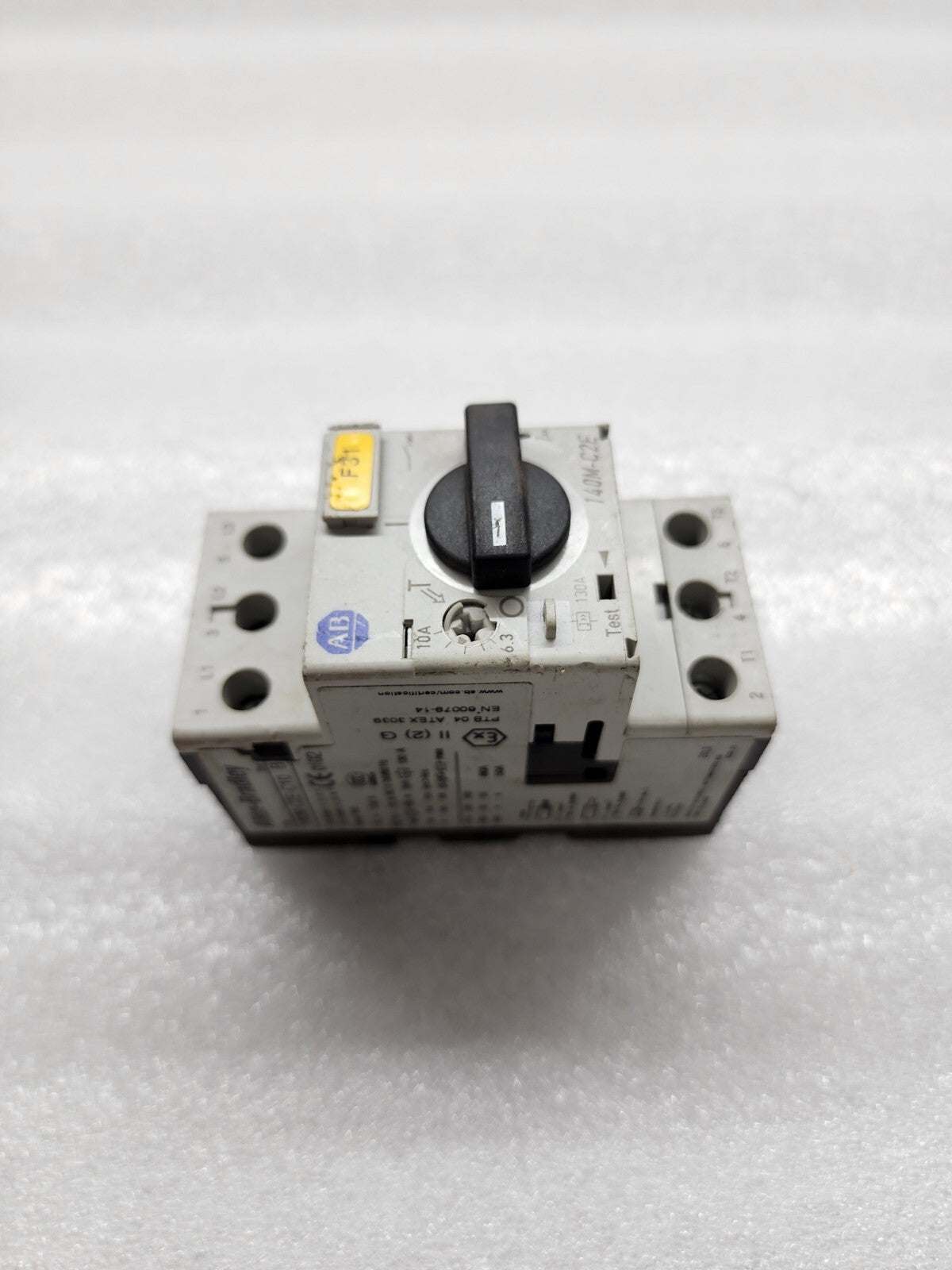 ALLEN BRADLEY CAT 140M-C2E-C10 MOTOR PROTECTIVE CIRCUIT BREAKER 6.3-10A