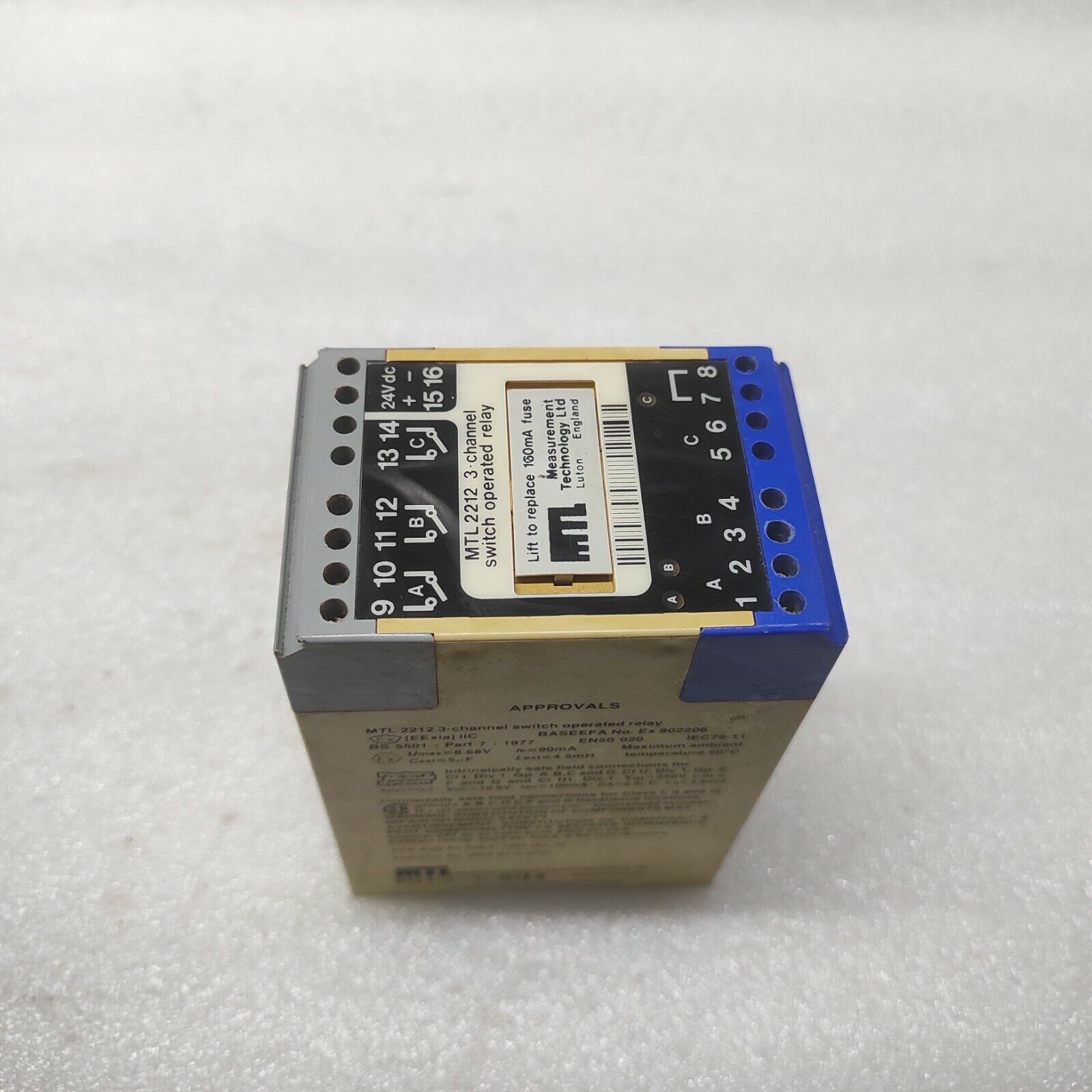 MEASUREMENT TECHNOLOGY MTL2212 3-CH SWITCH OPERATED RELAY 24VDC