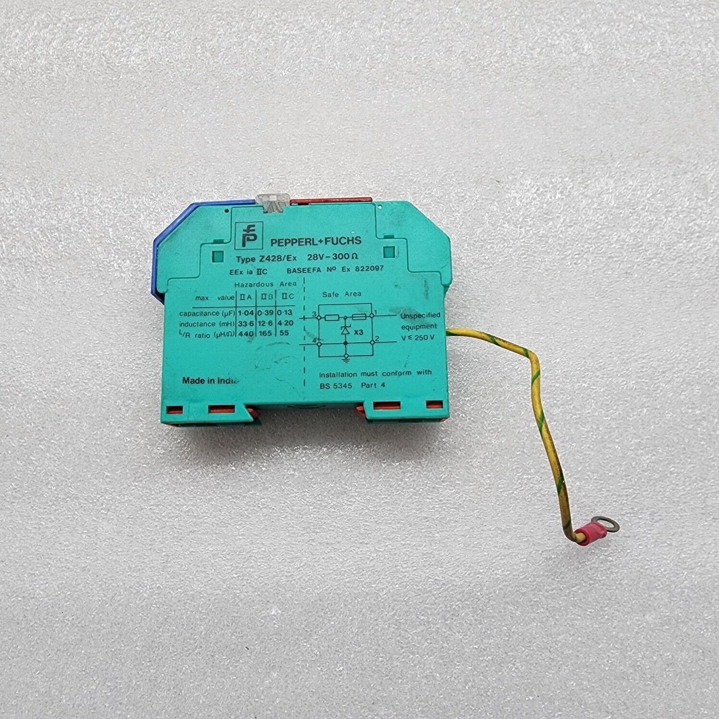 PEPPERL + FUCHS Z428/EX ZENER BARRIER 822097