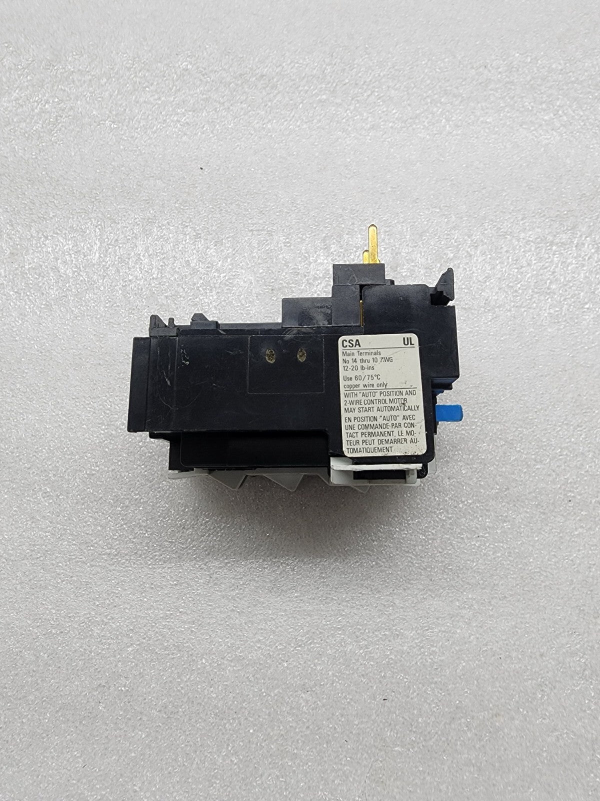 SPRECHER + SCHUH CT 3-12 THERMAL OVERLOAD RELAY 3.8-6A