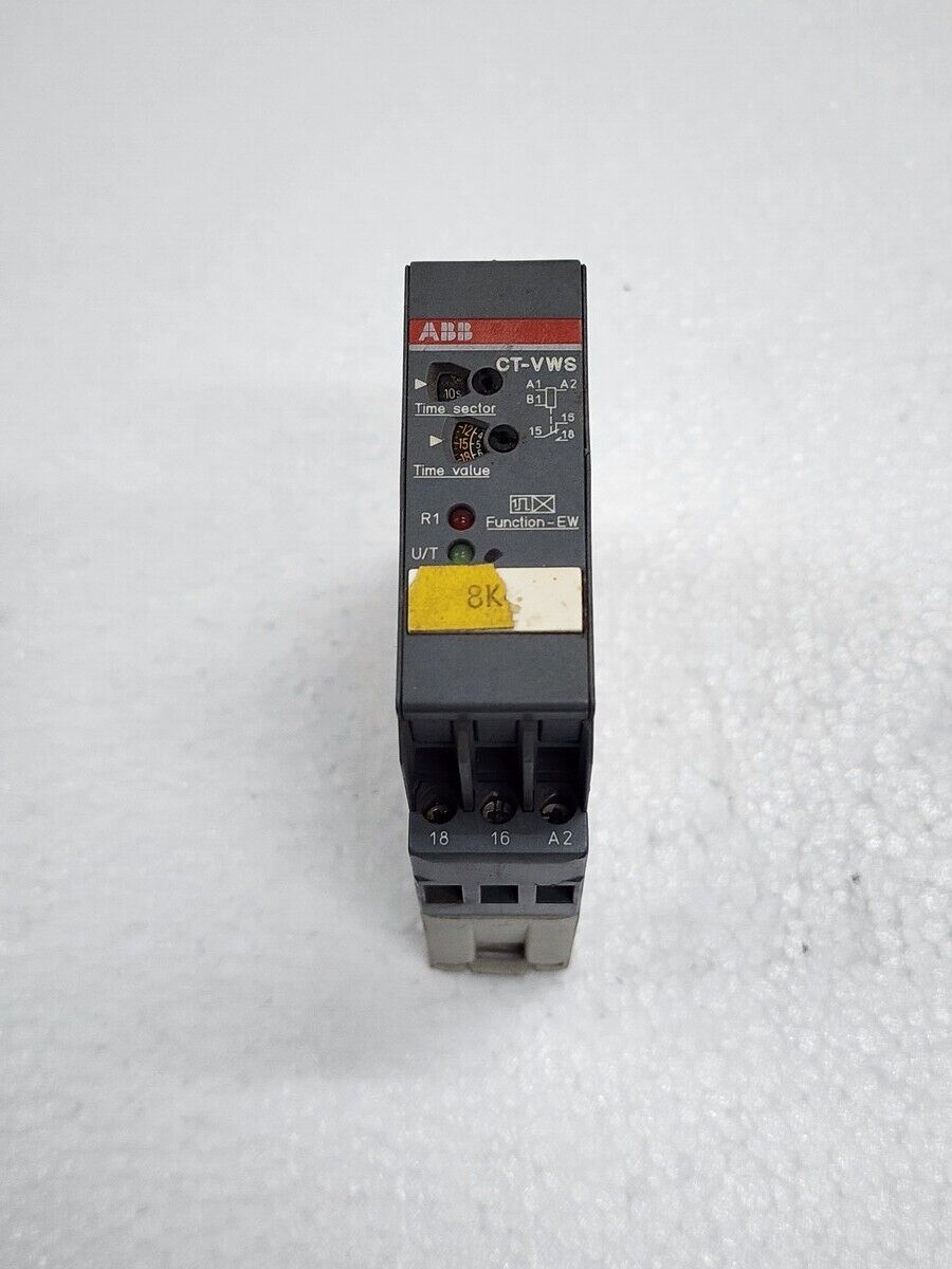 ABB CT-VWS IMPULSE ON TIME RELAY 1SVR430132R0100 110-240VAC / 24V AC-DC