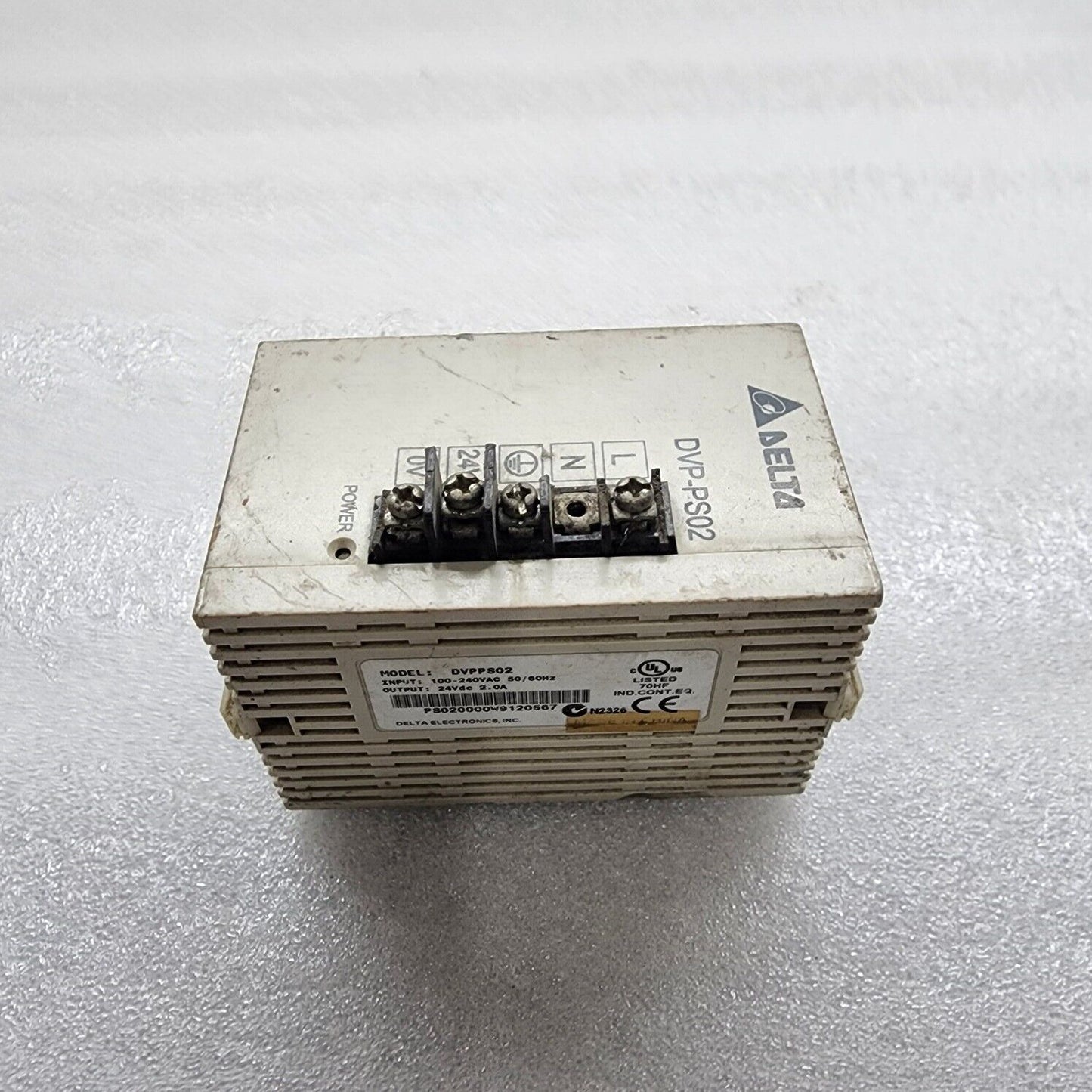 DELTA DVPPS02 PLC POWER SUPPLY MODULE 100-240V